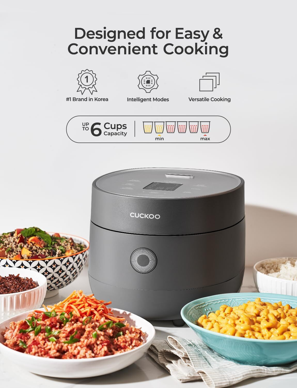Image of CUCKOO CR-0675FG Multi-functional Micom Rice Cooker & Warmer Electric Rice Cooker with Steaming Feature
