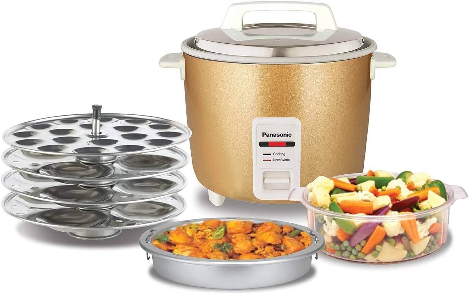 Panasonic SR-W18GH CMB Electric Rice Cooker with Steaming Feature — Rice & Electric Cookers