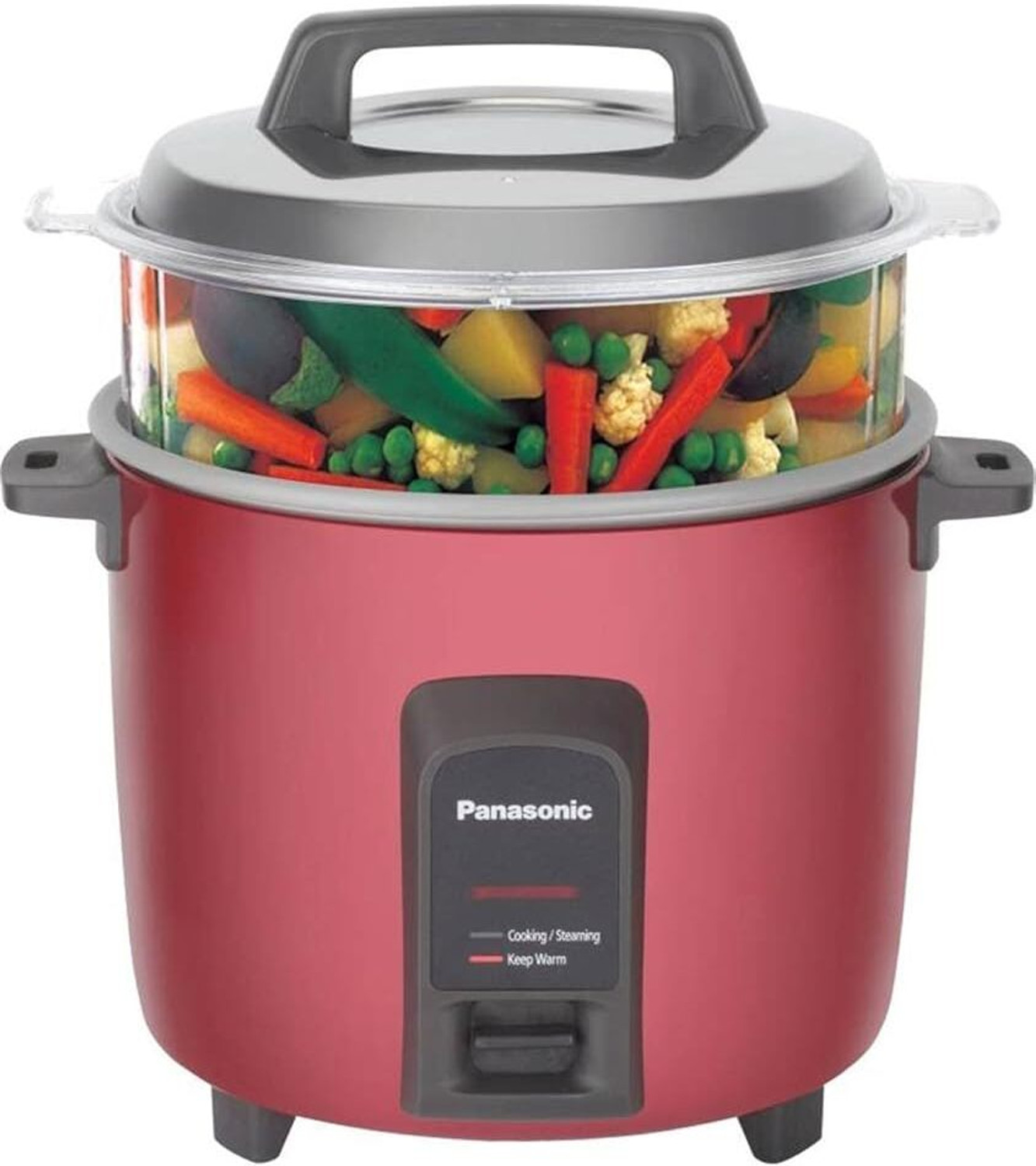 Image of Panasonic SR-Y18FHS(E) Electric Rice Cooker (1.8 L, Maroon) Cooks upto 1kg Rice Electric Rice Cooker