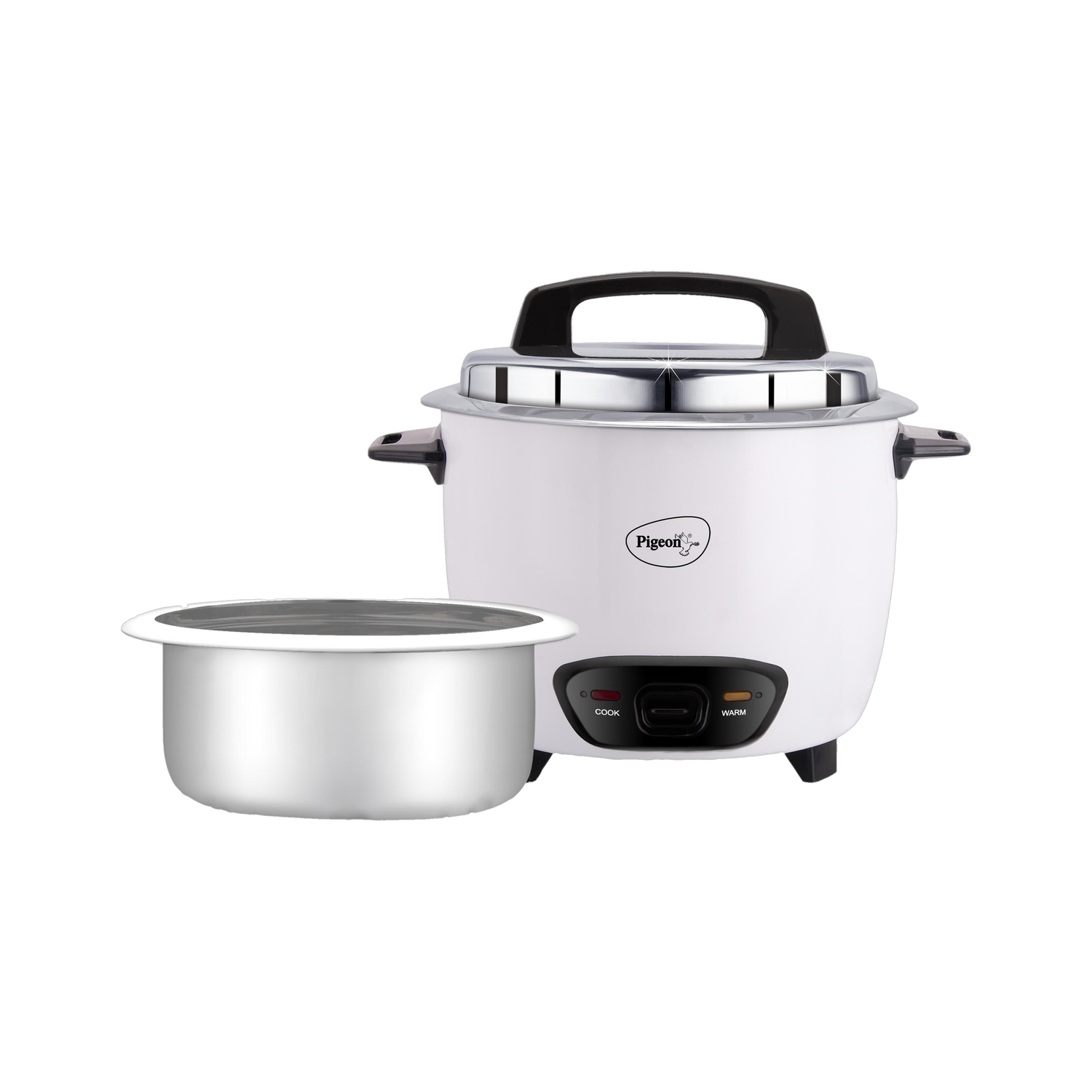 Pigeon JOY SINGLE POT AUTOMATIC MULTI COOKER WARMER Electric Rice Cooker with Steaming Feature — Rice & Electric Cookers