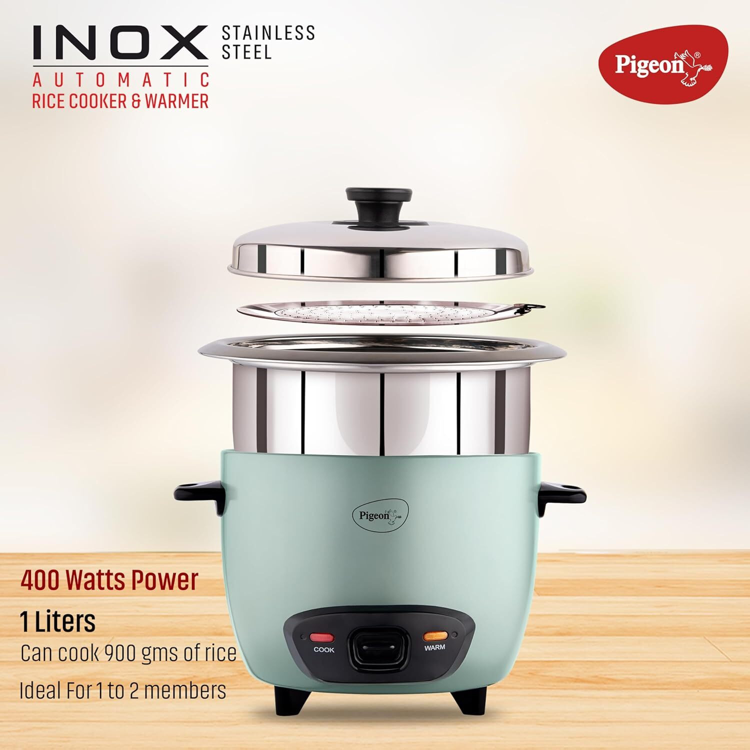 Image of Pigeon Inox Single Pot Electric Rice Cooker