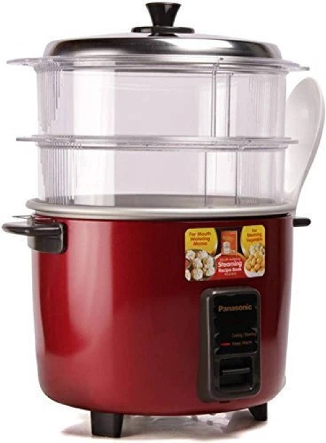 Panasonic Automatic Cooker Steamer with Multi-Function Settings | Fast & Healthy Cooking Food Steamer — Rice & Electric Cookers