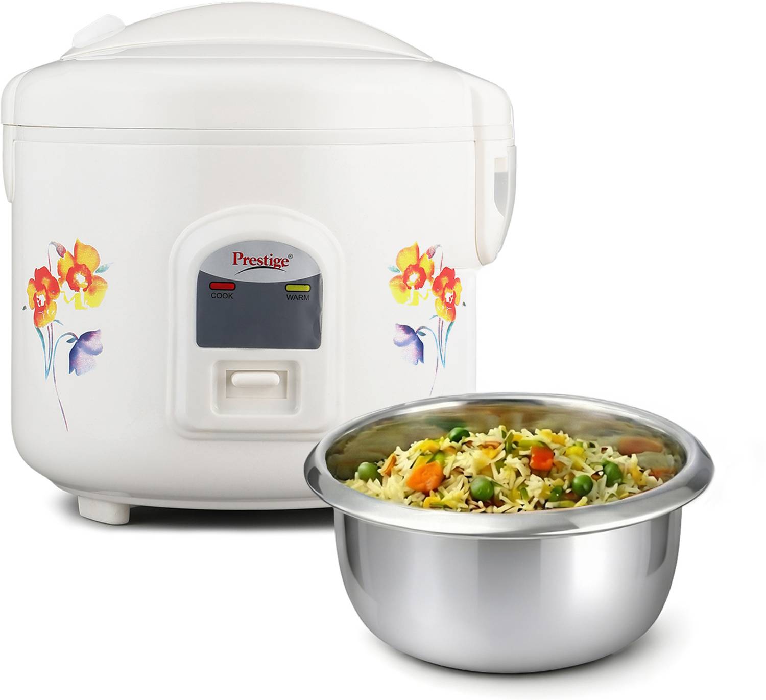 Prestige PRWCS 1.2 Electric Rice Cooker with Steaming Feature — Rice & Electric Cookers