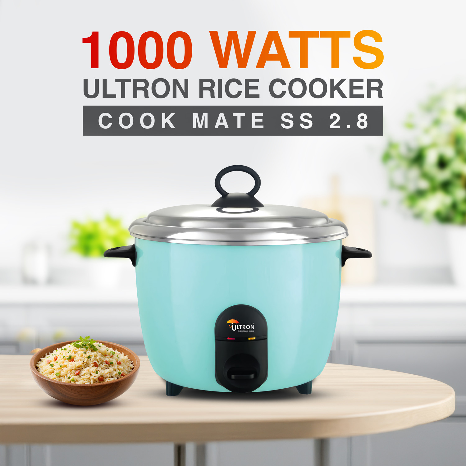 Image of ULTRON Cook Mate SS 2.8 Electric Rice Cooker