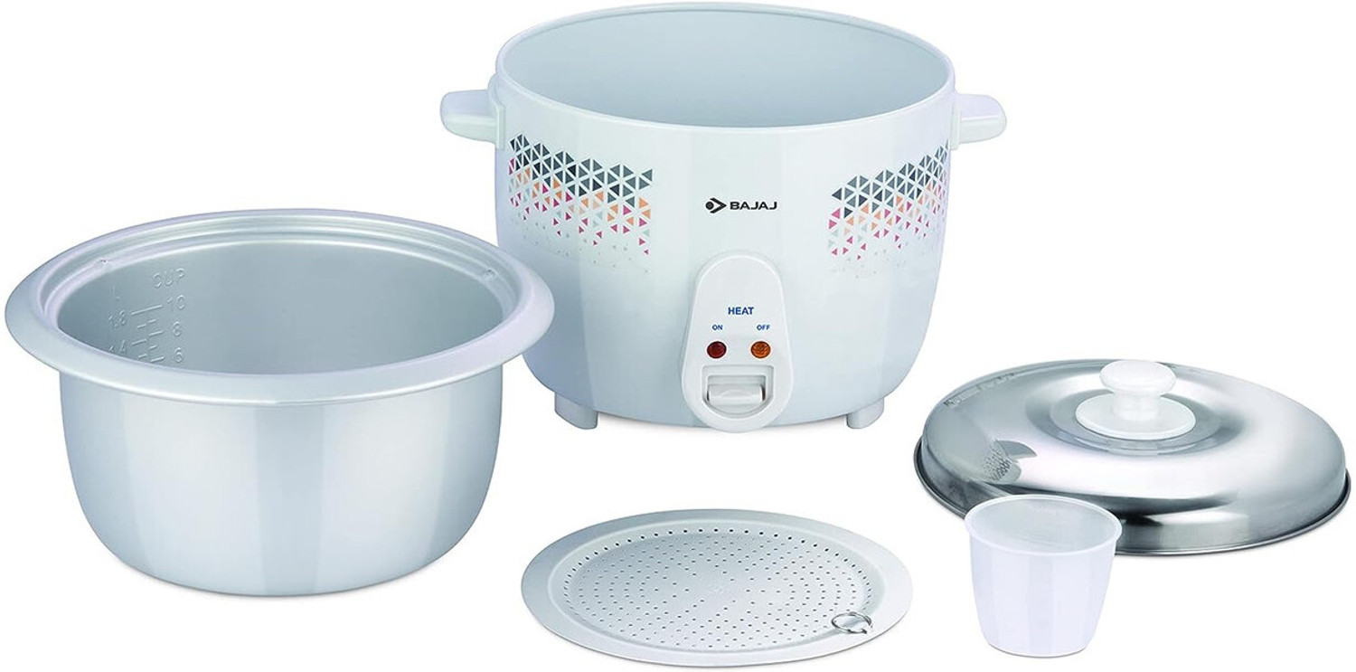Image of BAJAJ RCX 1.8 dlx duo Electric Rice Cooker with Steaming Feature