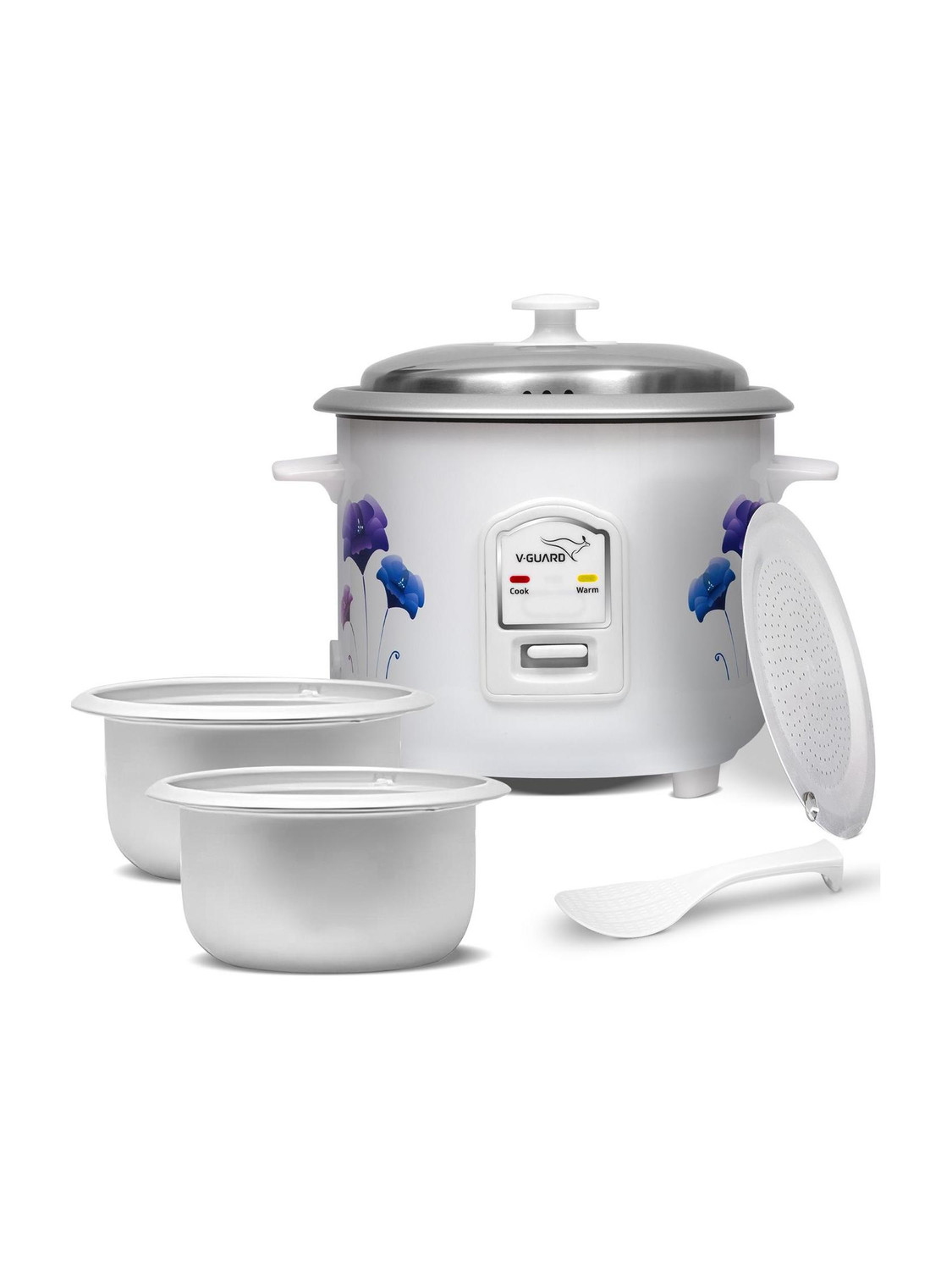 V-Guard VRC 1.0 C with 2 Pots Electric Rice Cooker