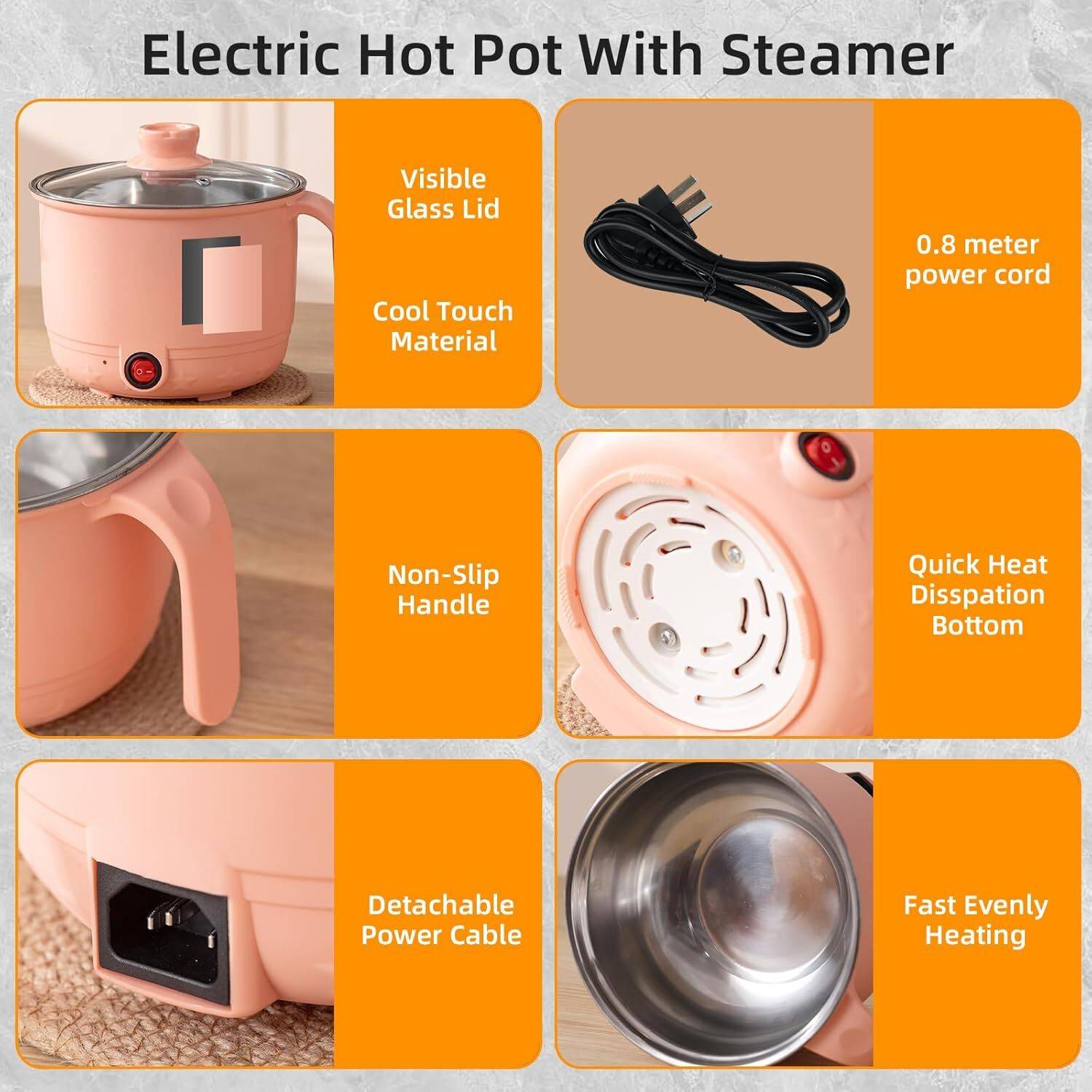 DEEP Multipurpose Electric Kettle 1.5L - Image 5