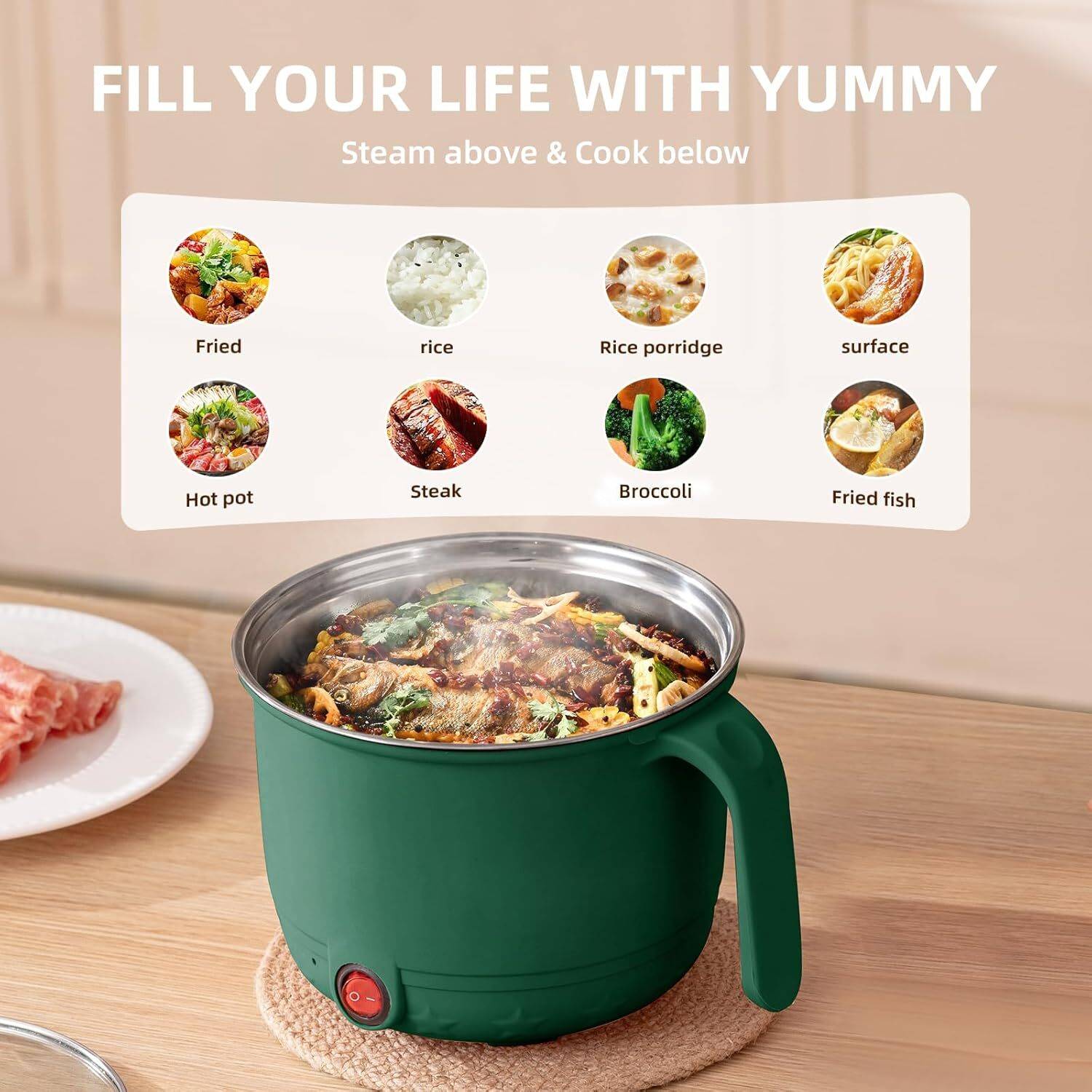 Deep Cuisine 1.5L Multipurpose Electric Kettle - Image 3