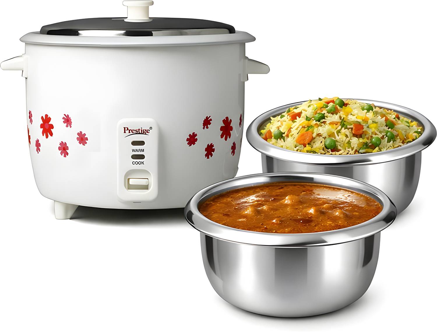 Prestige PRWO 1.8-2 Electric Rice Cooker with Steaming Feature — Rice & Electric Cookers