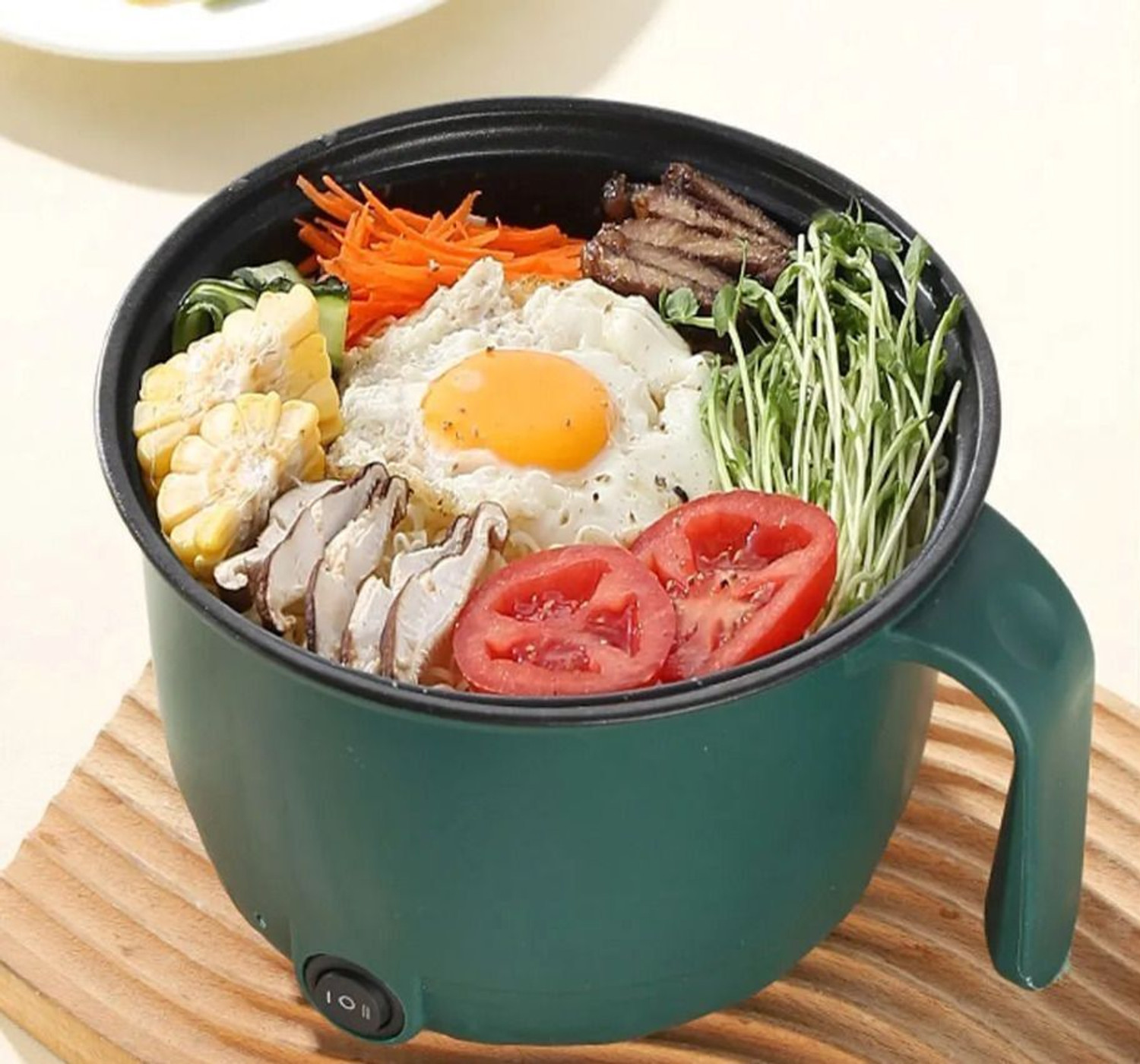 Image of Radhe GREEN 1.5 LTR Rice Cooker, Egg Cooker, Travel Cooker, Egg Boiler