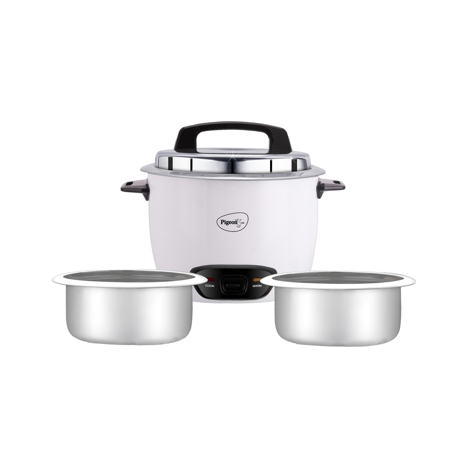 Pigeon Joy 2 Pot Electric Rice Cooker with Steaming Feature — Rice & Electric Cookers