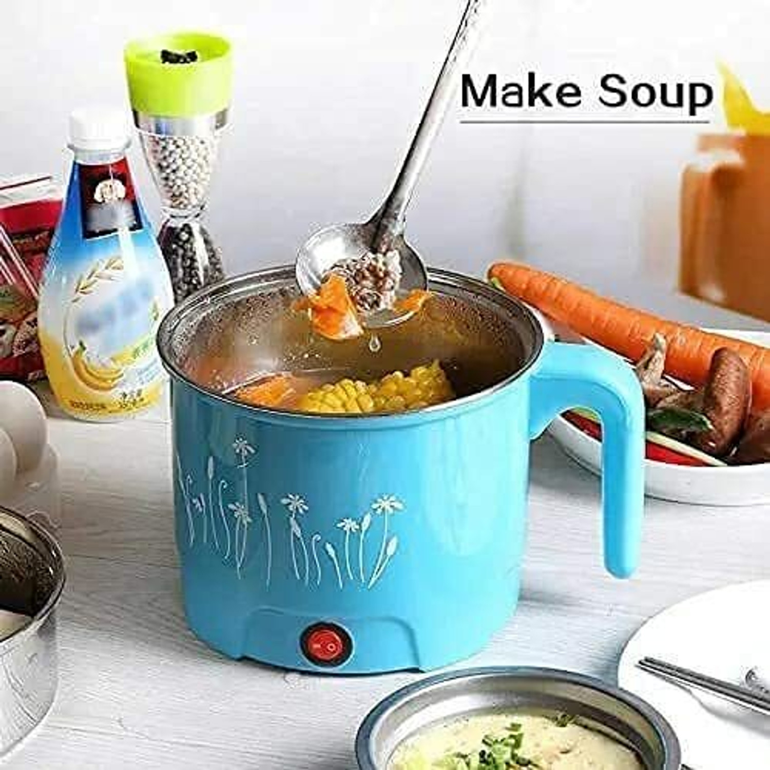 Image of Anadaya Enterprise Electric Cooker /Non-stick Cooking Pot /Mini Rice Cooker /Portable Pot Travel Cooker, Egg Cooker, Rice Cooker