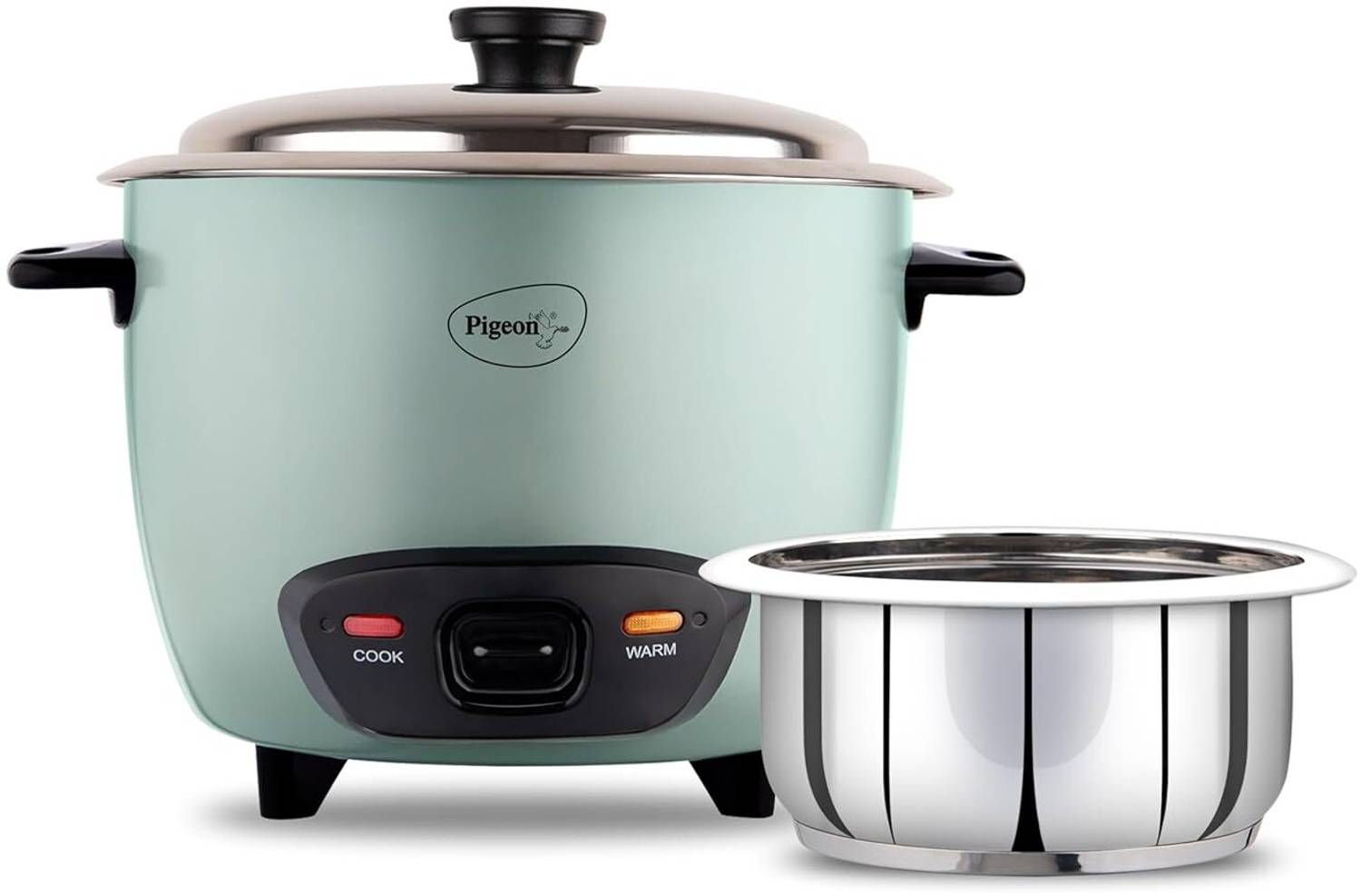 Pigeon Inox Single Pot Electric Rice Cooker — Rice & Electric Cookers