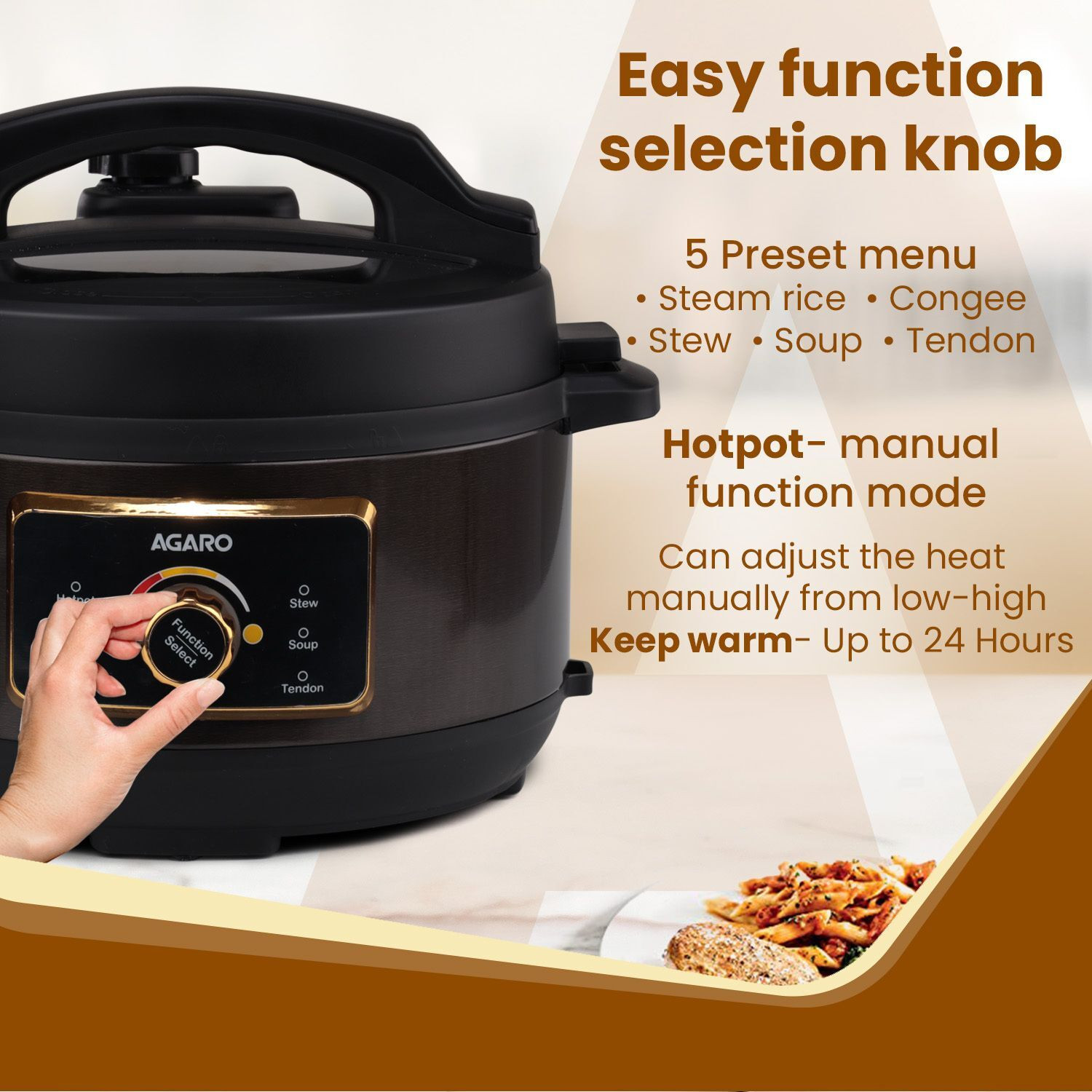 Image of AGARO Royal Electric Pressure Cooker