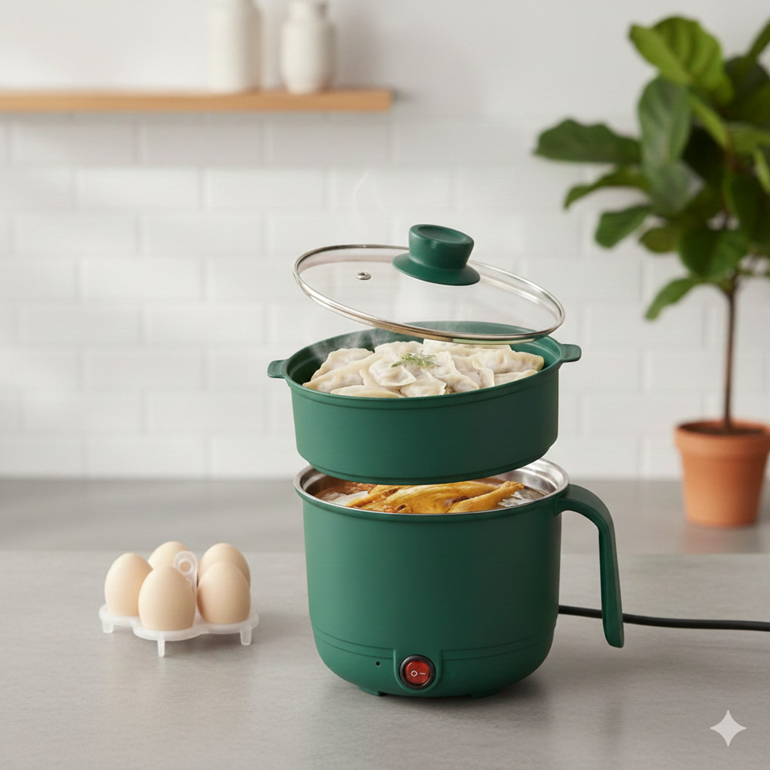 Image of HEM SELLES Electric Multifunction Cooking Pot Multi-Purpose Cooker Electric Kettle