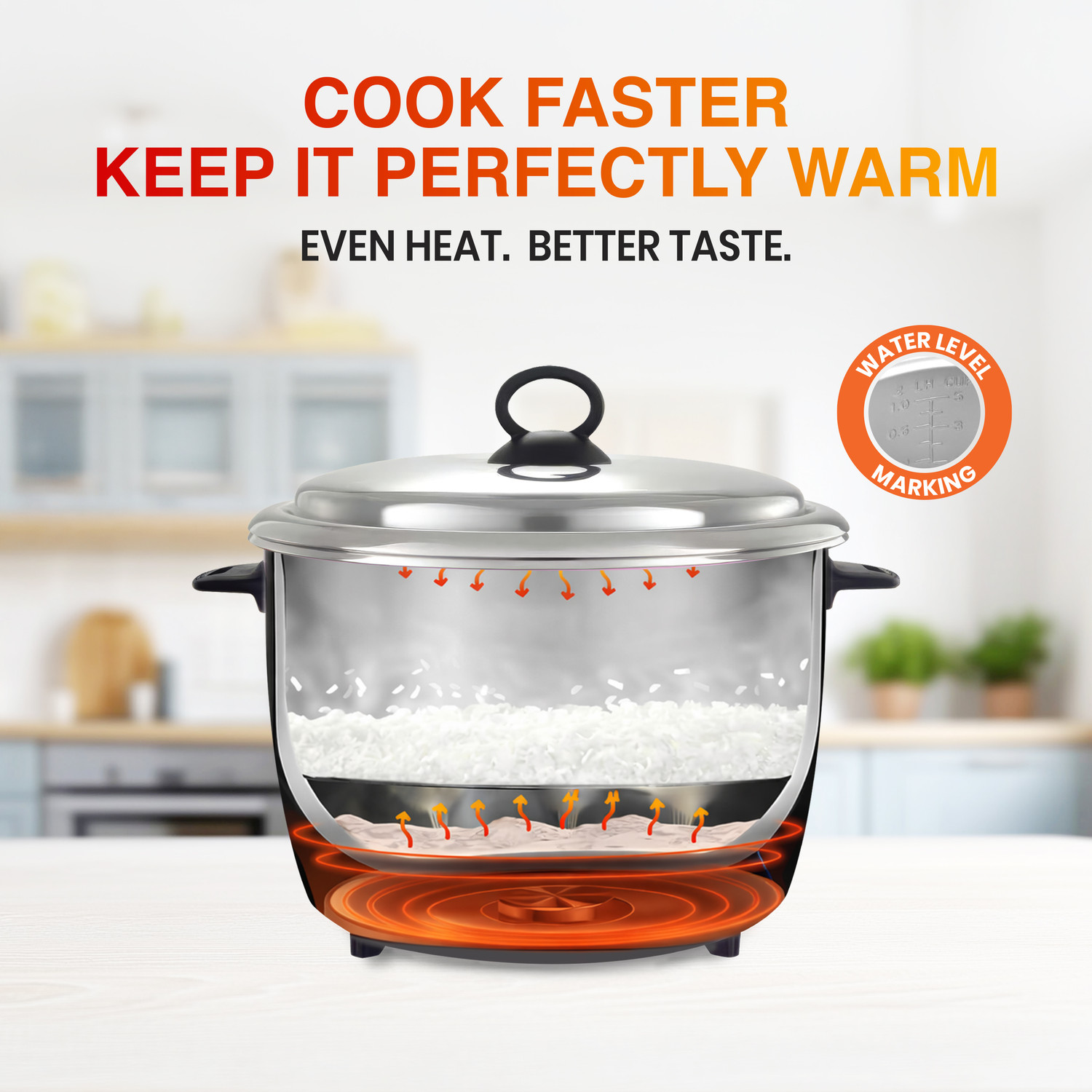Image of ULTRON Cook Mate SS 2.8 Electric Rice Cooker