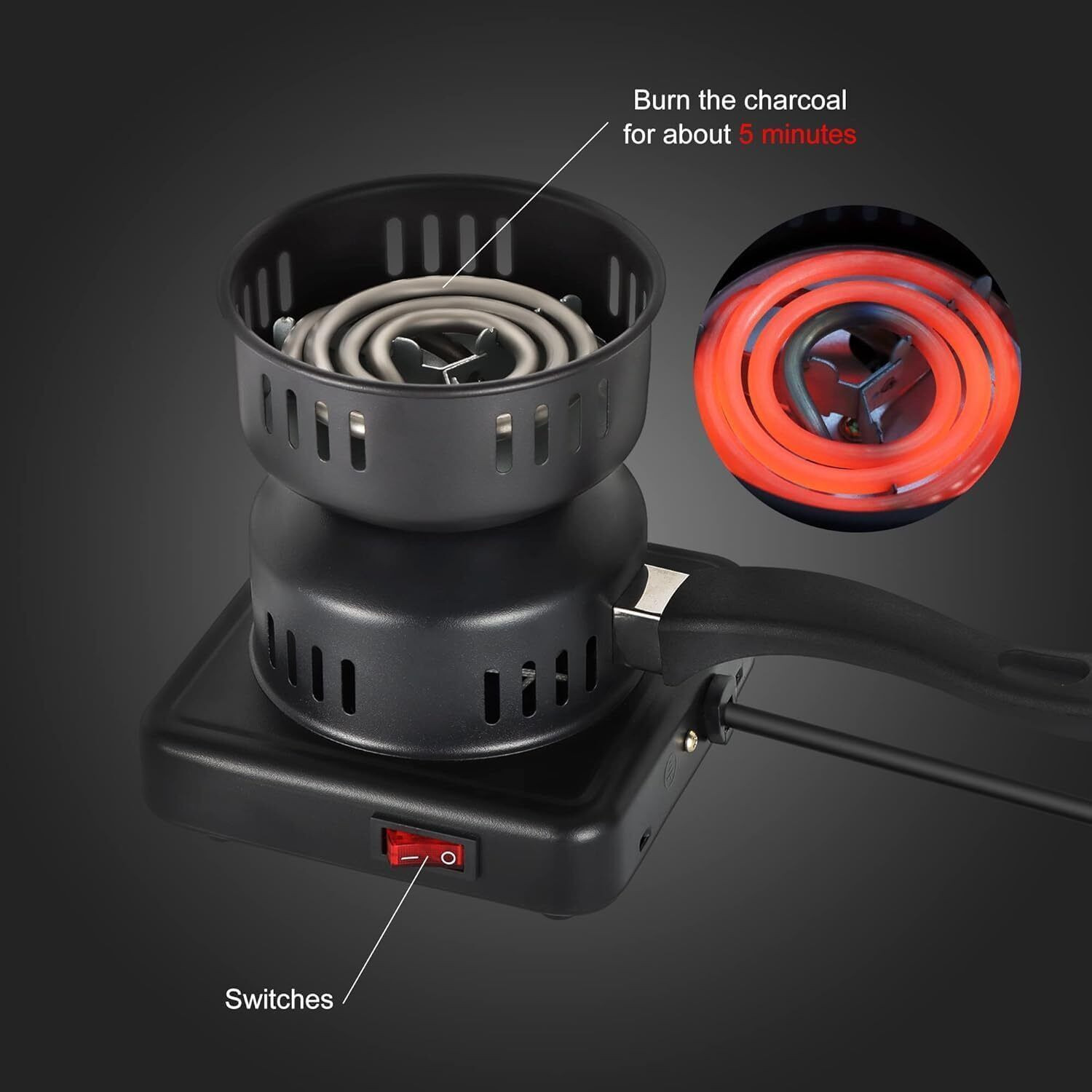 Image of TRENDING TREASURES 1000 W Induction Cooktop Push Button