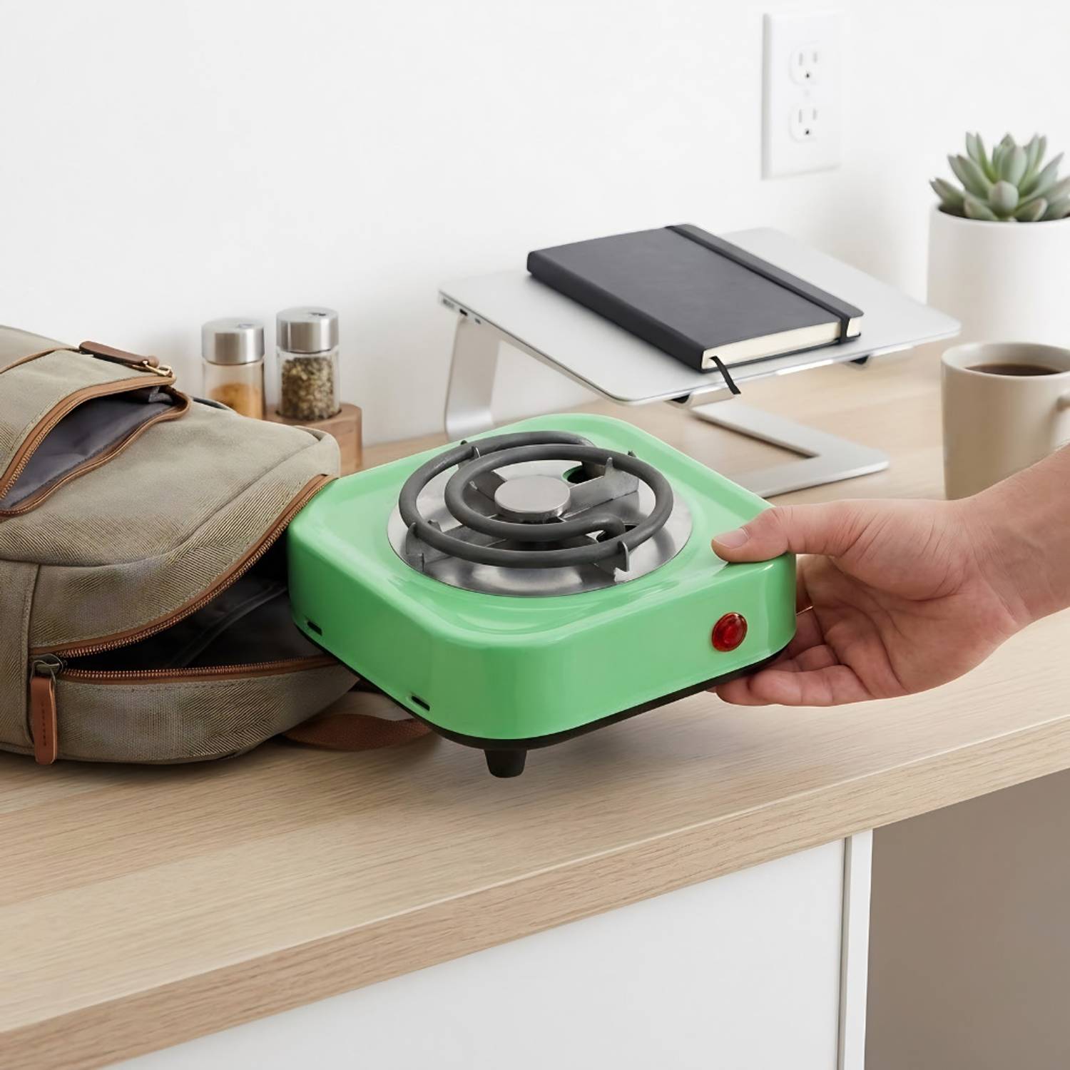 Hot Grill Mini Electric Hot Plate 500W Plug & Play Single Burner