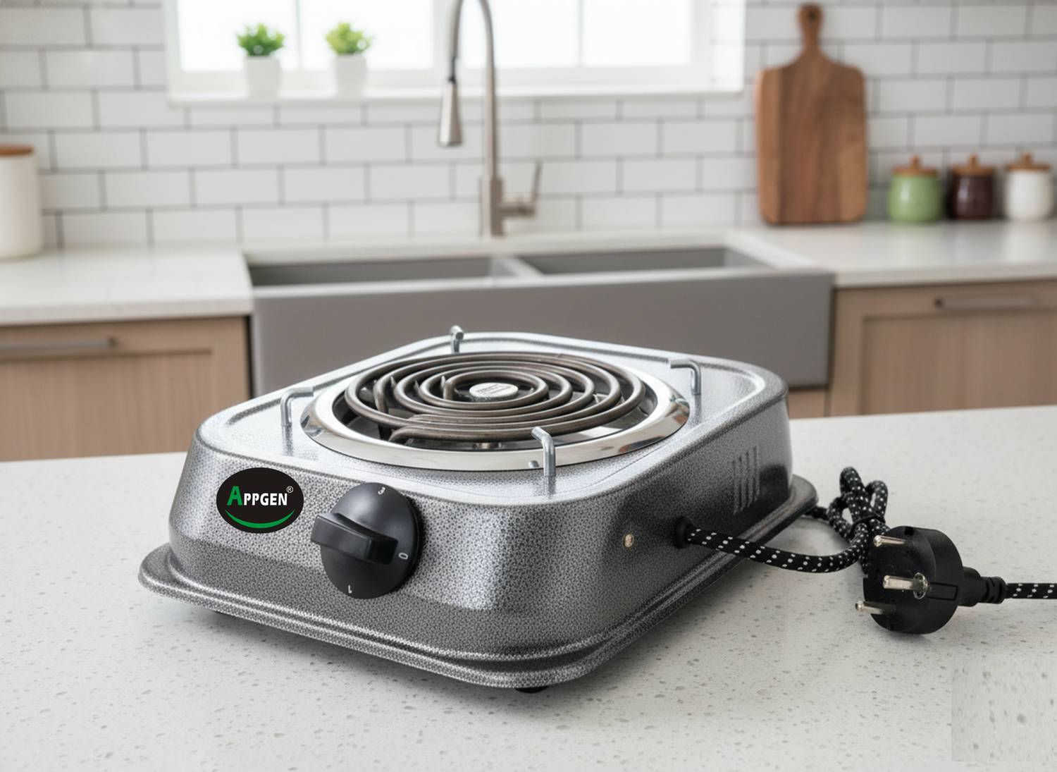 APPGEN 2000 W Radiant Cooktop Push Button