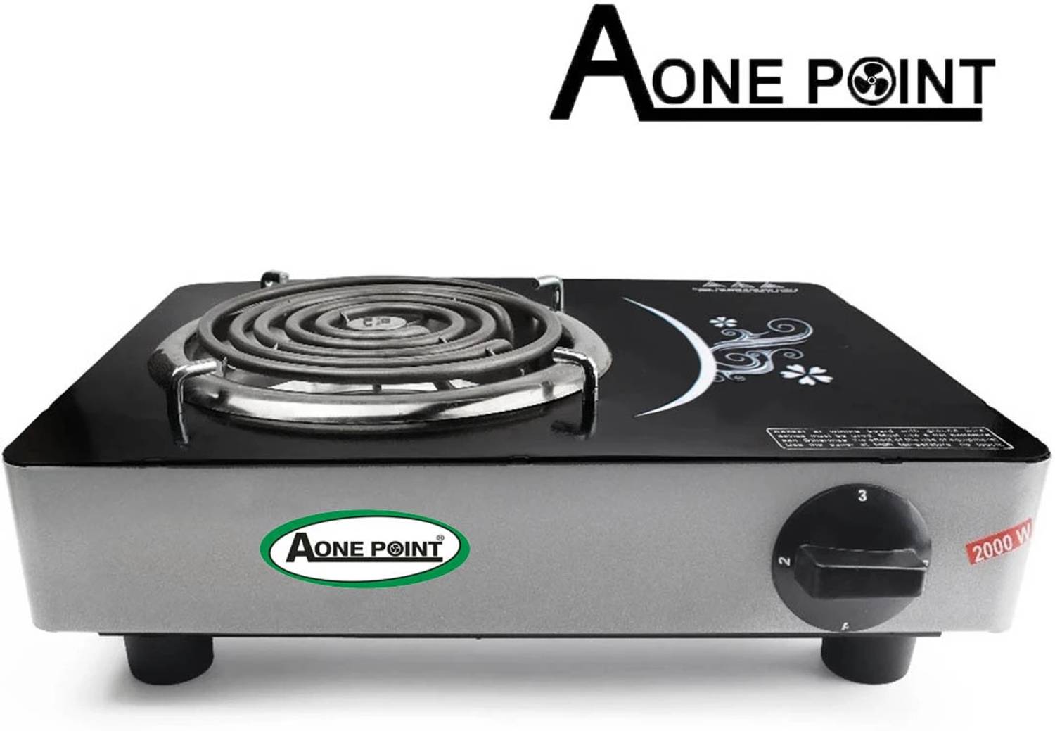 AONE POINT Heavy Duty Electric G-Coil Cooktop| Powder-Coated Stove|Energy Efficient Electric Cooking Heater