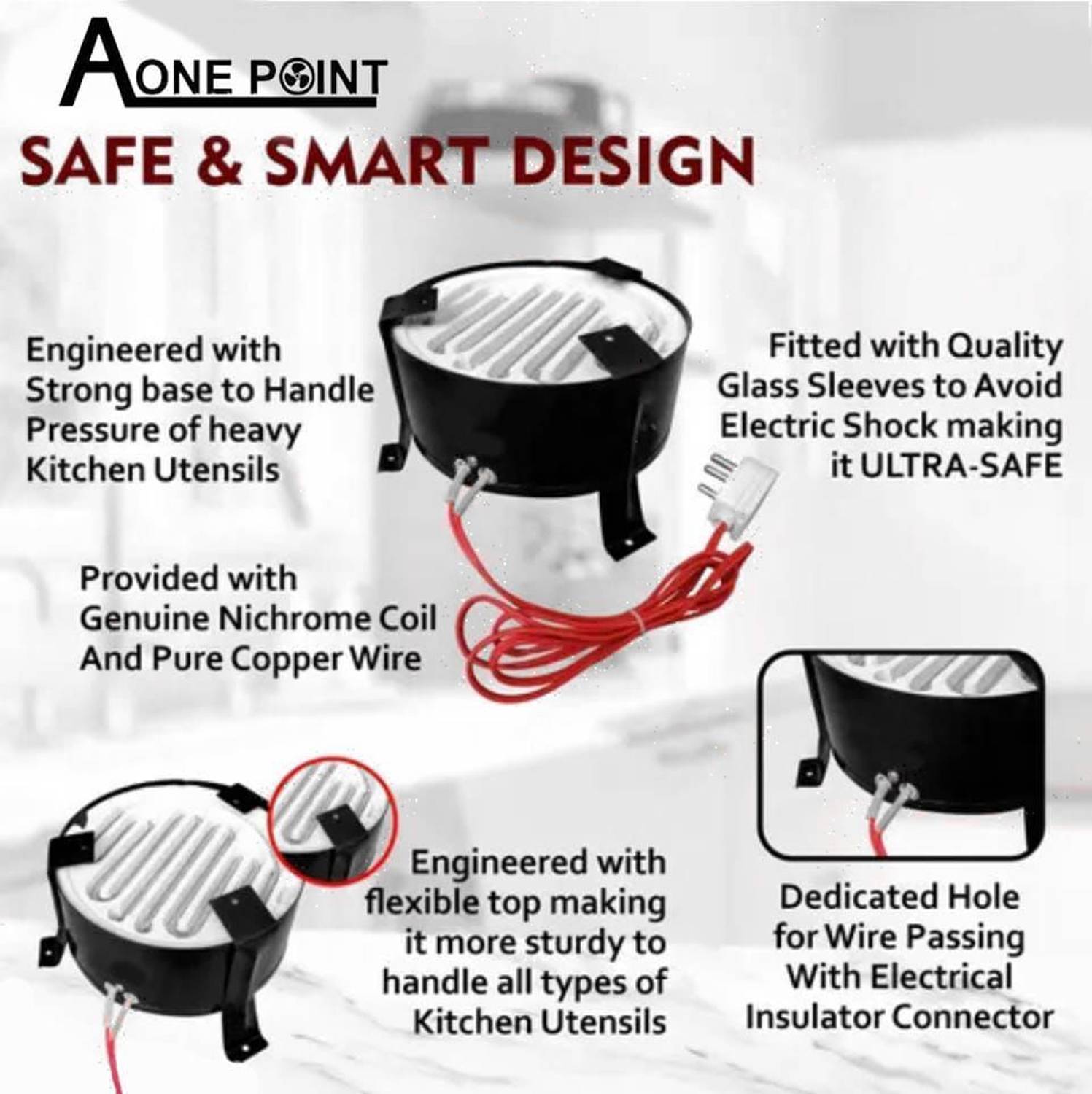 AONE POINT ECH-16 Electric Cooking Heater - Image 3