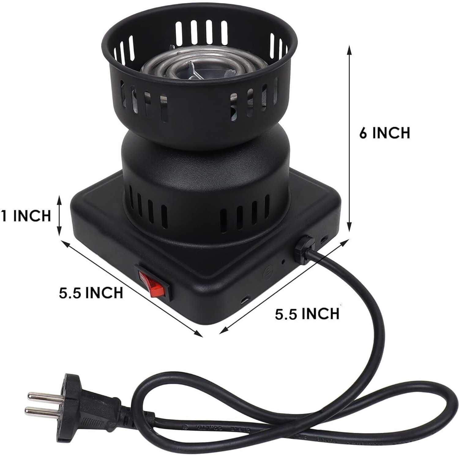 Image of TRENDING TREASURES 1000 W Induction Cooktop Push Button