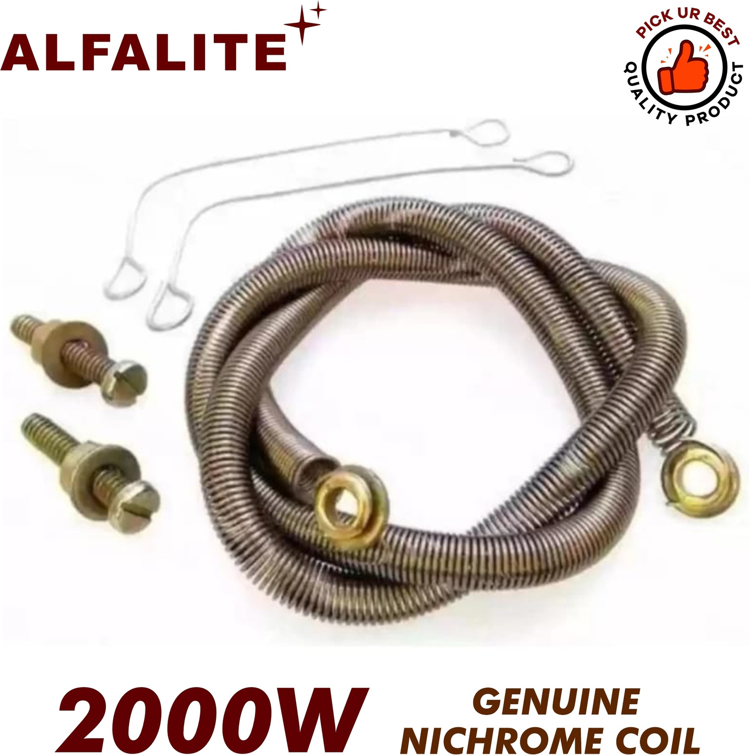 Image of ALFALITE HE-2000- Pack Of 1 - 2000W Heater Coil / Spring / Element Electric Cooking Heater