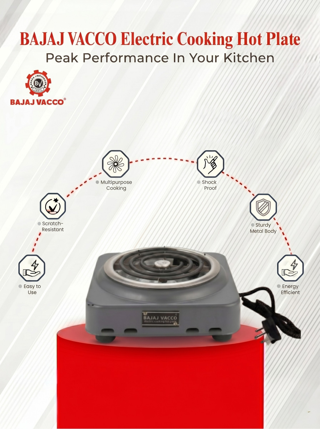 Image of BAJAJ VACCO HPC-01 Electric Cooking Heater