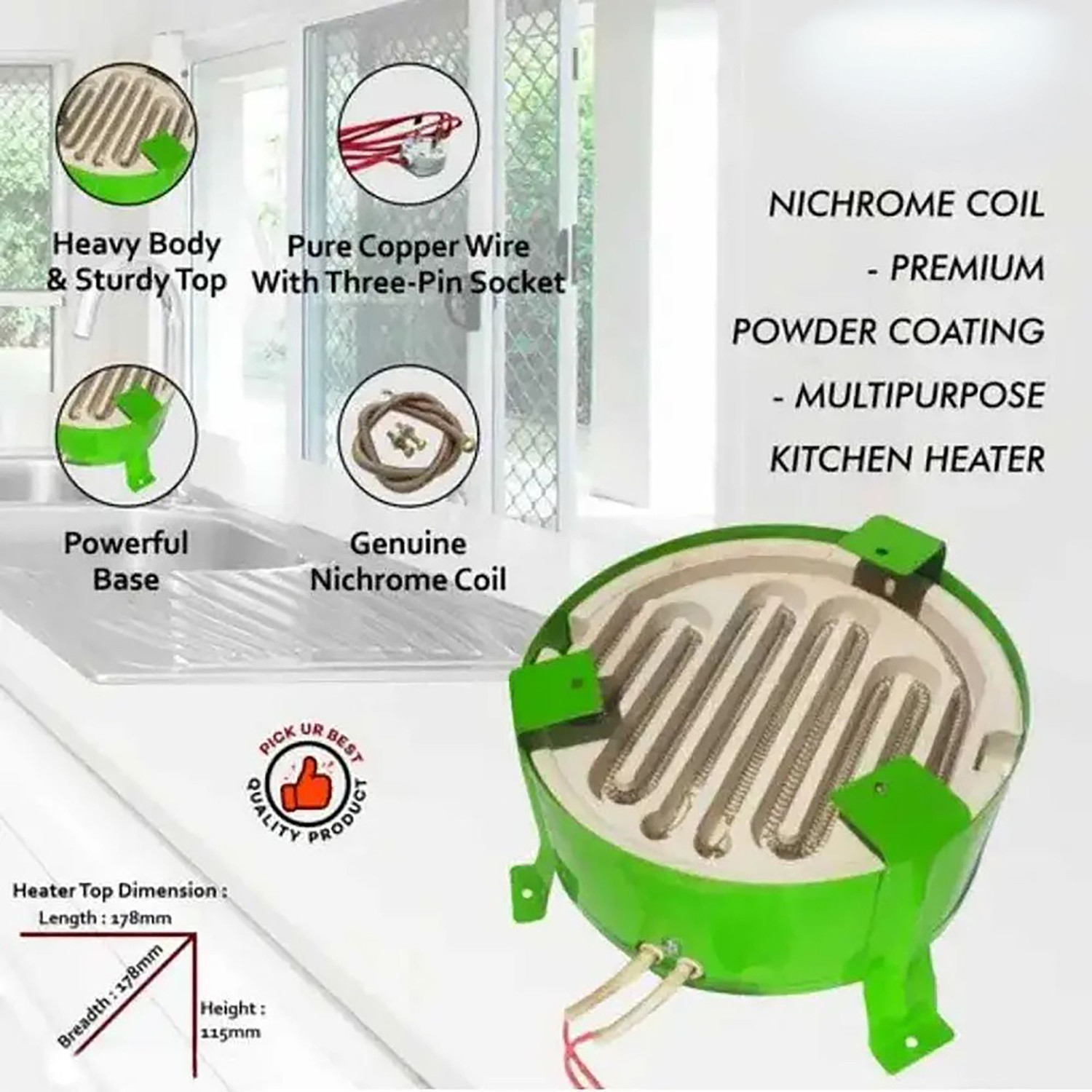 Image of Spills Radiant Cooktop Jog Dial Electric Cooking Heater