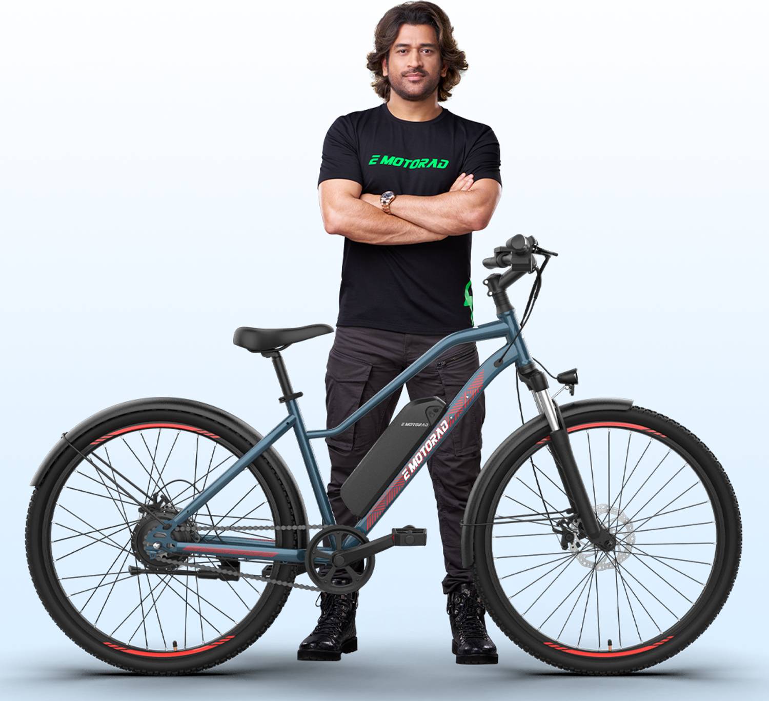 EMotorad X2 Obsidian Blue 35km Range 27.5 inch Electric Cycle - Image 1