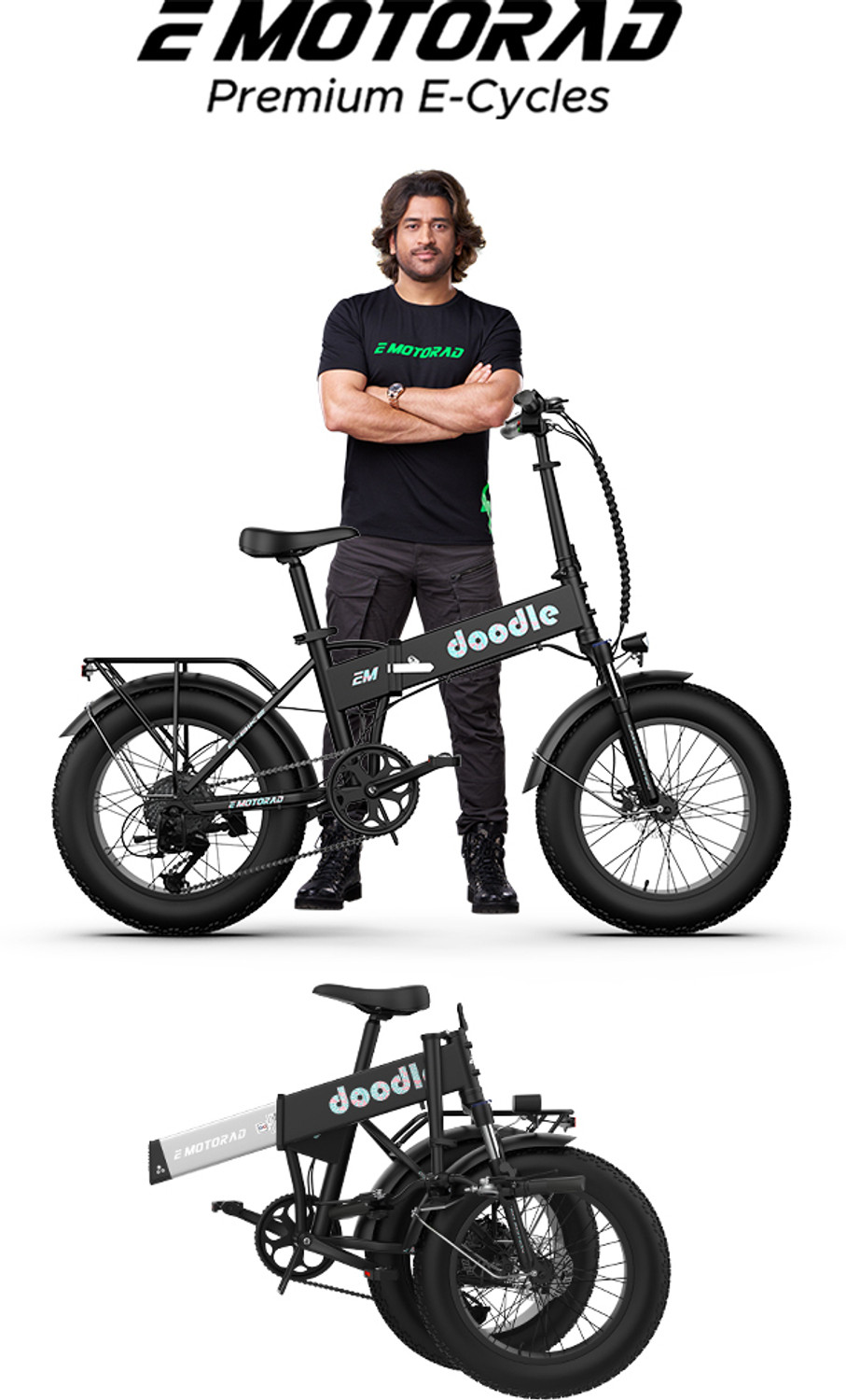 Image of EMotorad Doodle V3 20 inches 7 Gear Lithium-ion (Li-ion) Electric Cycle