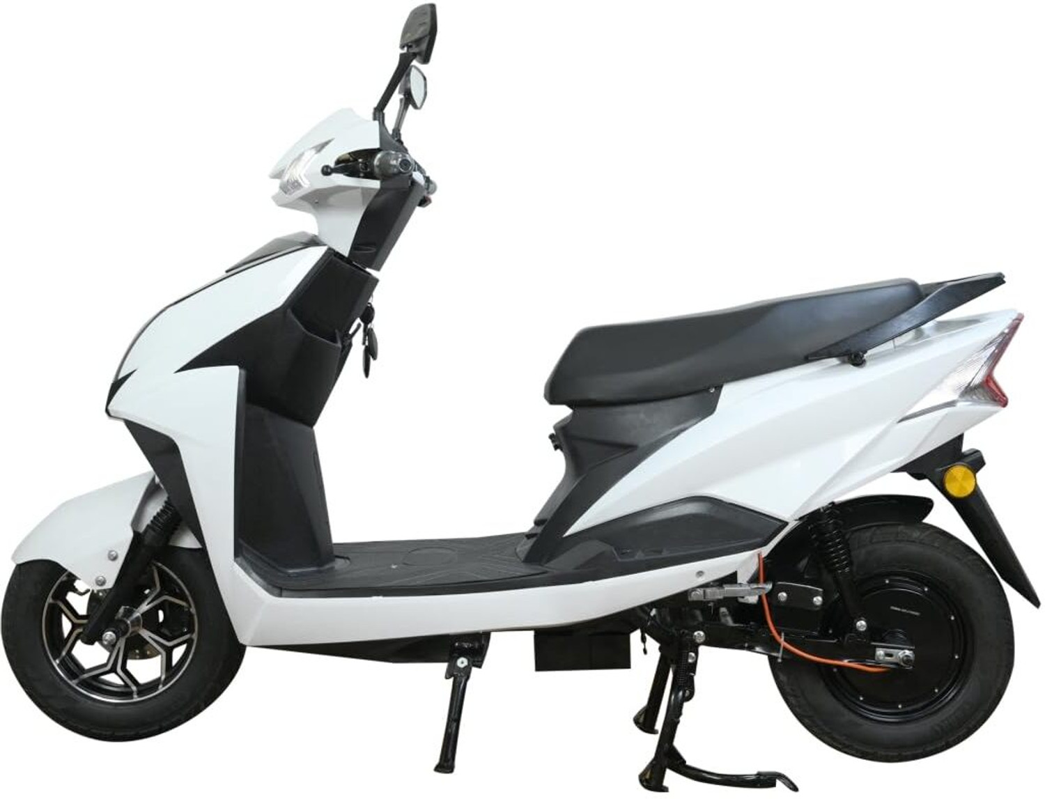 Image of Green Invicta White 80KM Booking for Ex-Showroom Price (with Portable Charger, White)