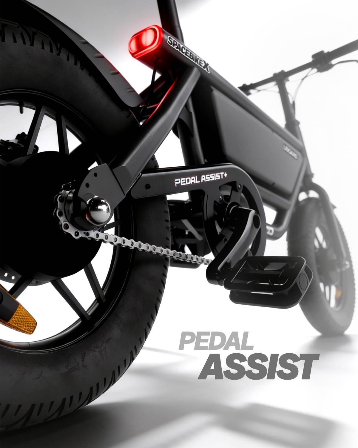 Uboard Space Bike - 10 inch Electric Foldable - Image 3