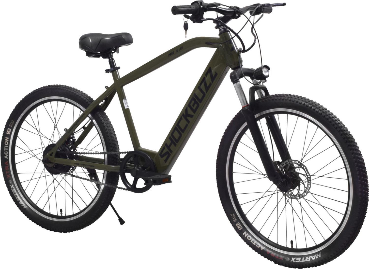 Image of Neelam Shockbuzz-NS3.0-7.8AHArmyGreen 26 inches Single Speed Lithium-ion (Li-ion) Electric Cycle
