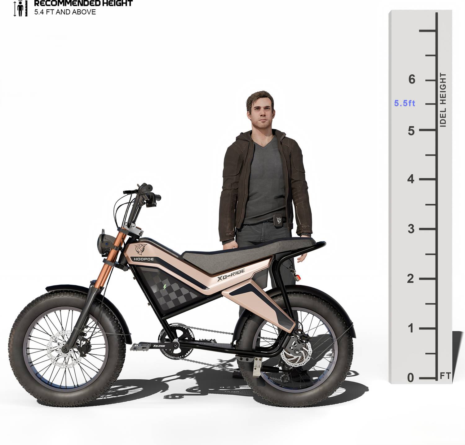 Hoopoe XO-Ride Conqueror 250W Electric Cycle - Image 2