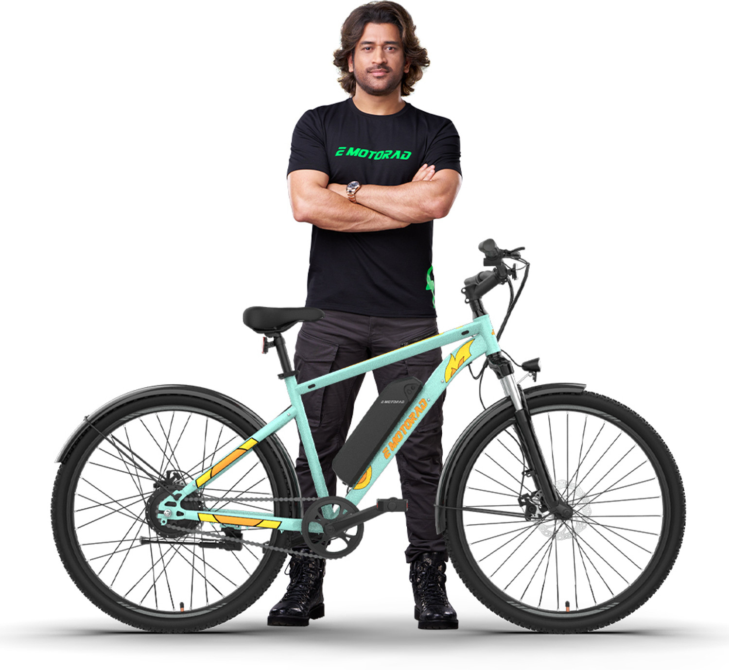 Image of EMotorad X1 Electric cycle Sky Blue 27.5 inches Single Speed Lithium-ion (Li-ion) Electric Cycle