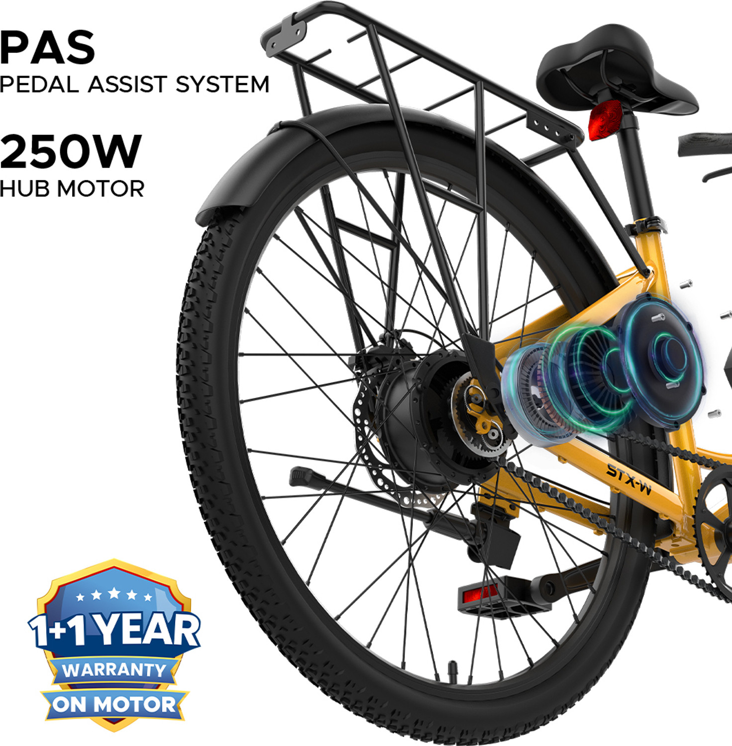 Image of EMotorad ST-X Unisex City Cycle with 7.65Ah Li-Ion Removable Battery | Cluster C2 Display 26 inches Single Speed Lithium-ion (Li-ion) Electric Cycle
