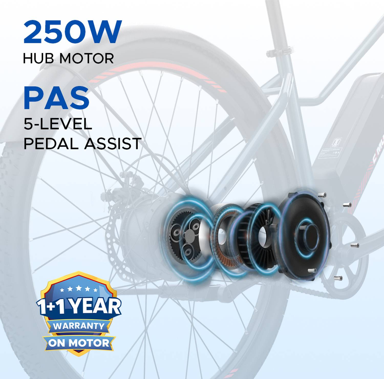 EMotorad X2 Obsidian Blue 35km Range 27.5 inch Electric Cycle - Image 3