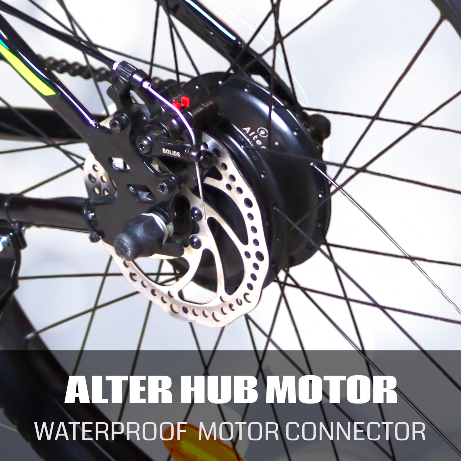 Image of ALTER 26 inch 003 PRO MODEL ELECTRIC CYCLE| REMOVABLE LI-ION BATTERY | 95% PRE-ASSEMBLED 26 inches Single Speed Lithium-ion (Li-ion) Electric Cycle