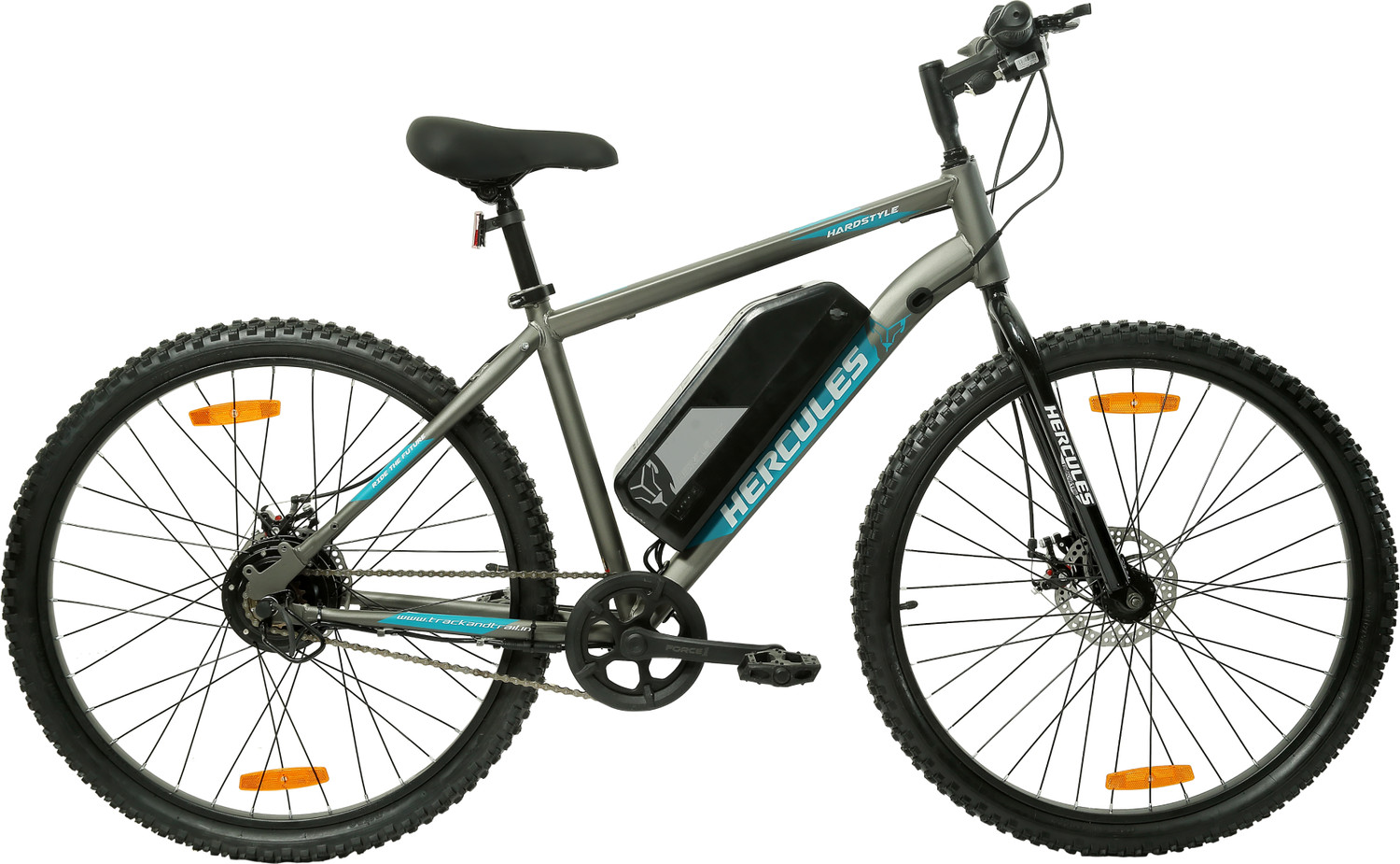 Image of HERCULES Hardstyle 27.5 X 18 trooper grey 27.5 inches Single Speed Lithium Iron Phosphate Electric Cycle