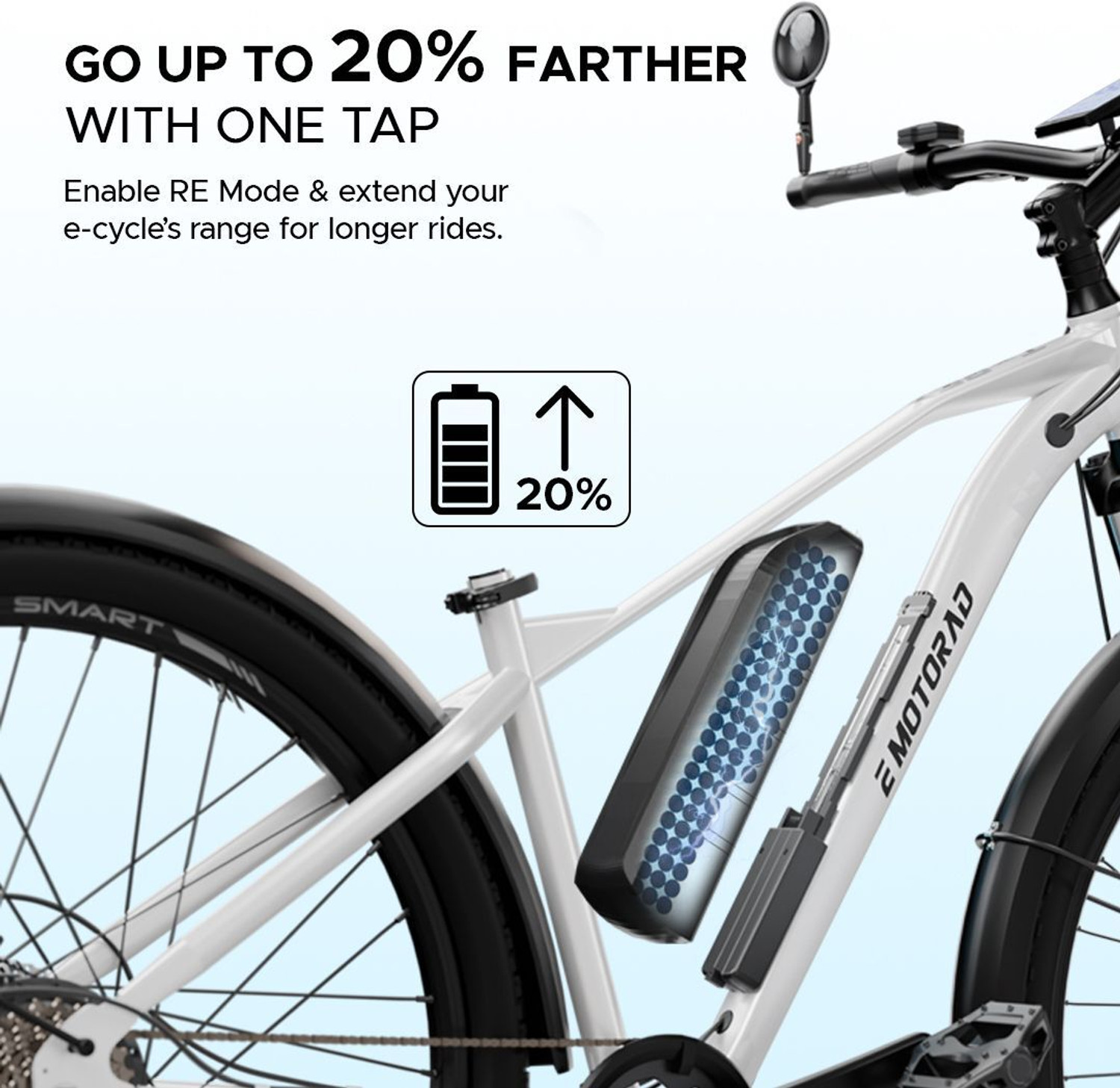Image of EMotorad T-Rex Smart Hardtail MTB e-Cycle with Amigo NXT GPS-Enabled app 27.5 inches 7 Gear Lithium-ion (Li-ion) Electric Cycle