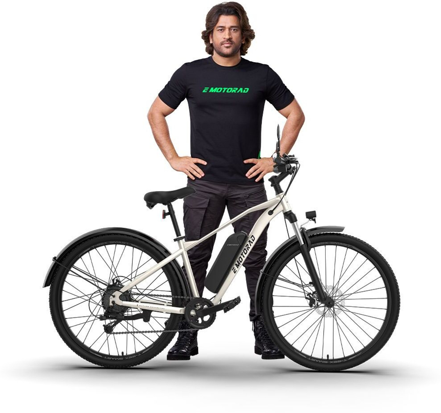 Image of EMotorad T-Rex Smart Hardtail MTB e-Cycle with Amigo NXT GPS-Enabled app 27.5 inches 7 Gear Lithium-ion (Li-ion) Electric Cycle