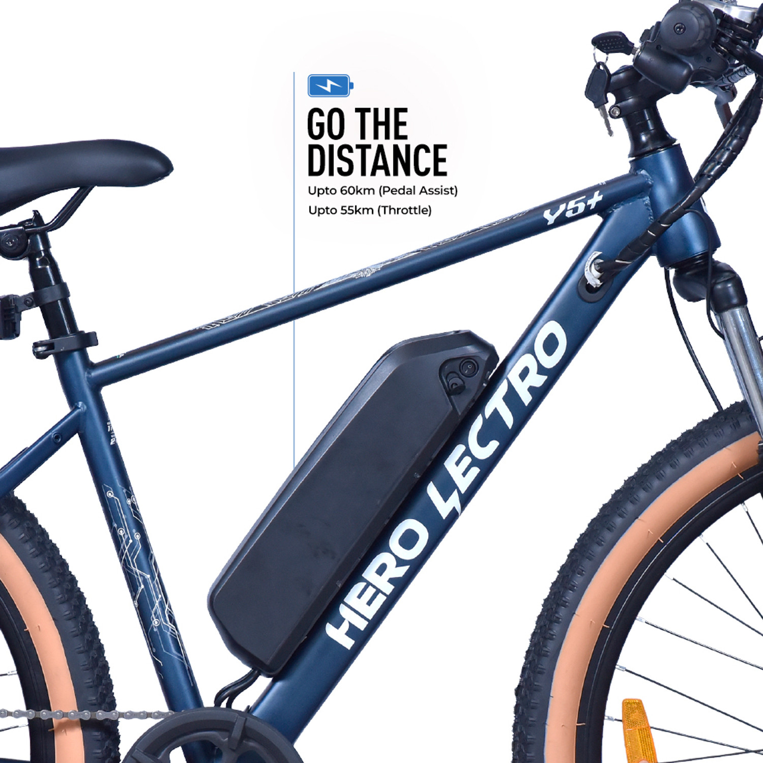 Image of LECTRO Y5+ 27.5 inches 7 Gear Lithium-ion (Li-ion) Electric Cycle