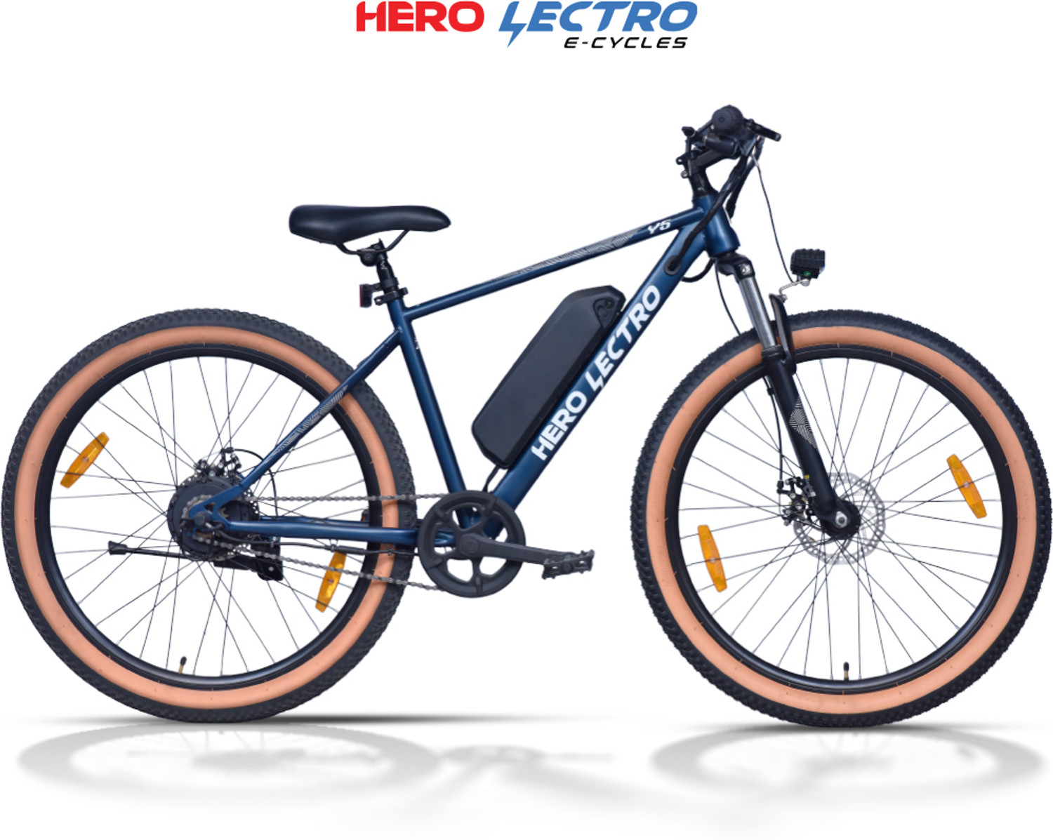 Image of LECTRO Y5 250W Motor10.4AhUpto 25 Kmph Upto 60KM on PAS 27.5 inches Single Speed Lithium-ion (Li-ion) Electric Cycle