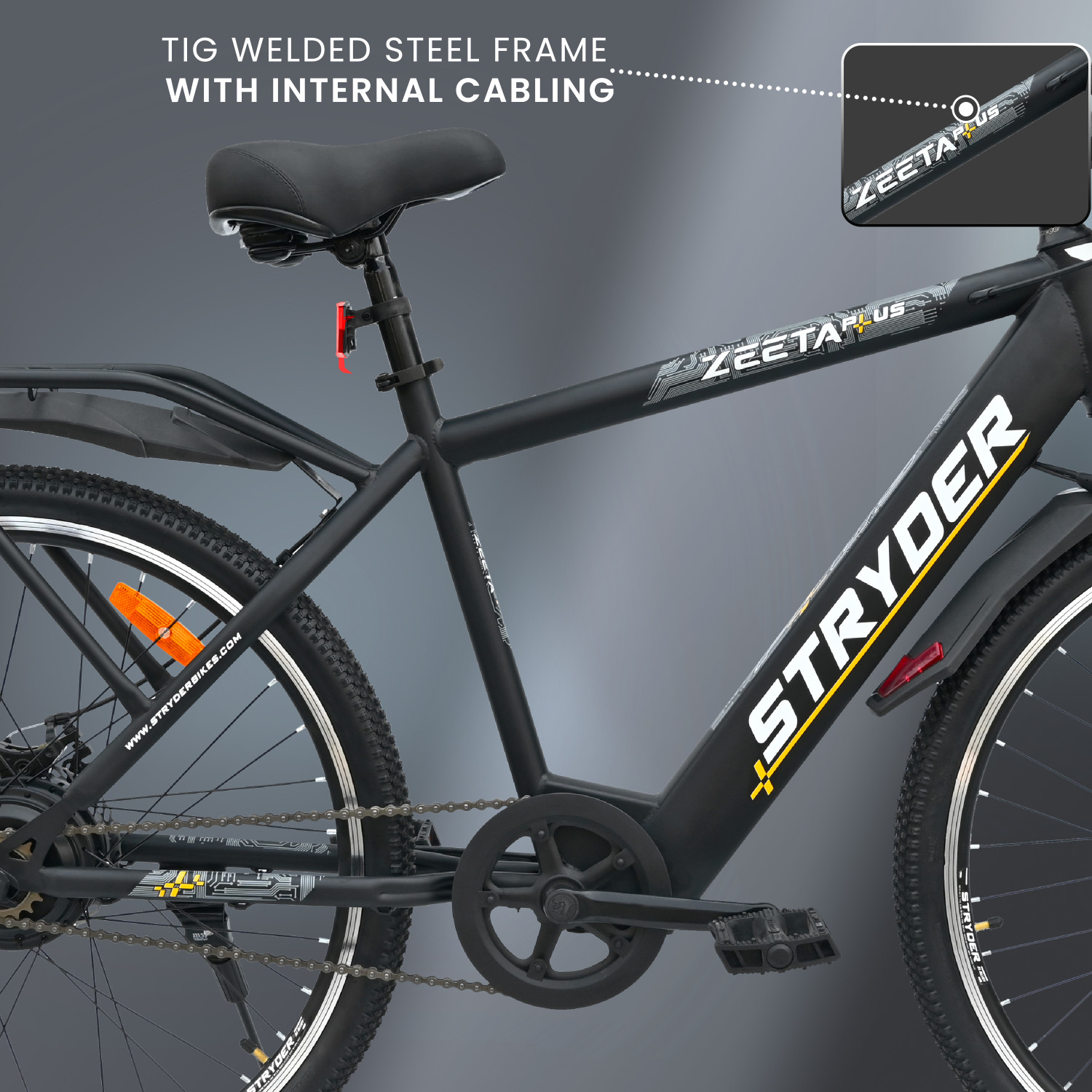Image of STRYDER Zeeta Plus IC 27.5 inches Single Speed Lithium-ion (Li-ion) Electric Cycle