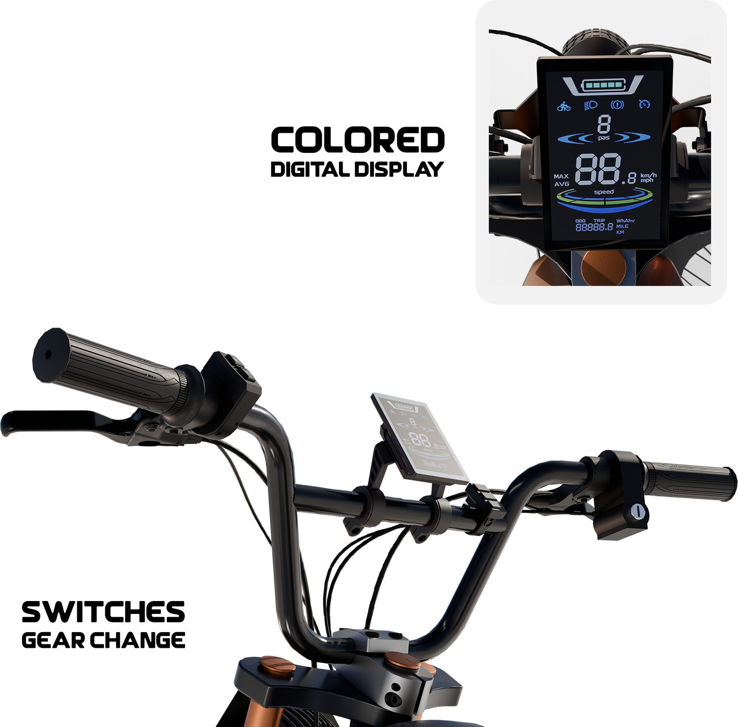 Image of Hoopoe Bikes XO RIDE CONQUEROR 20 inches 7 Gear Lithium-ion (Li-ion) Electric Cycle