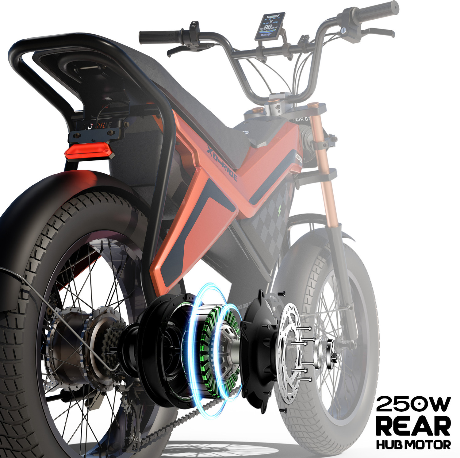 Image of Hoopoe Bikes XO RIDE CONQUEROR 20 inches 7 Gear Lithium-ion (Li-ion) Electric Cycle
