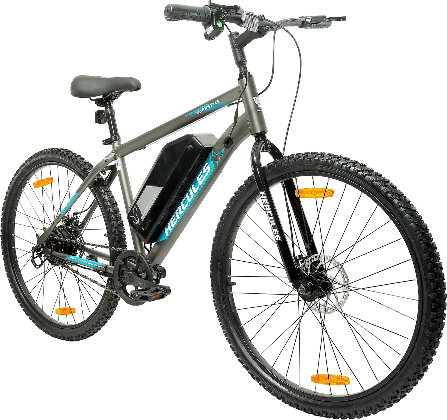 Image of HERCULES Hardstyle 27.5 X 18 trooper grey 27.5 inches Single Speed Lithium Iron Phosphate Electric Cycle