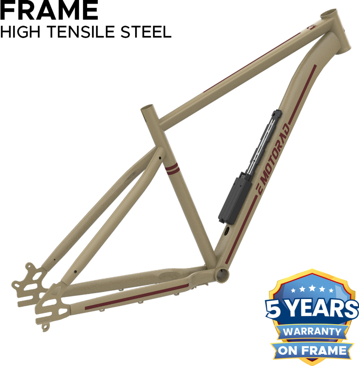 Image of EMotorad X1 Beige 7.65 aH 27.5 inches Single Speed Lithium-ion (Li-ion) Electric Cycle