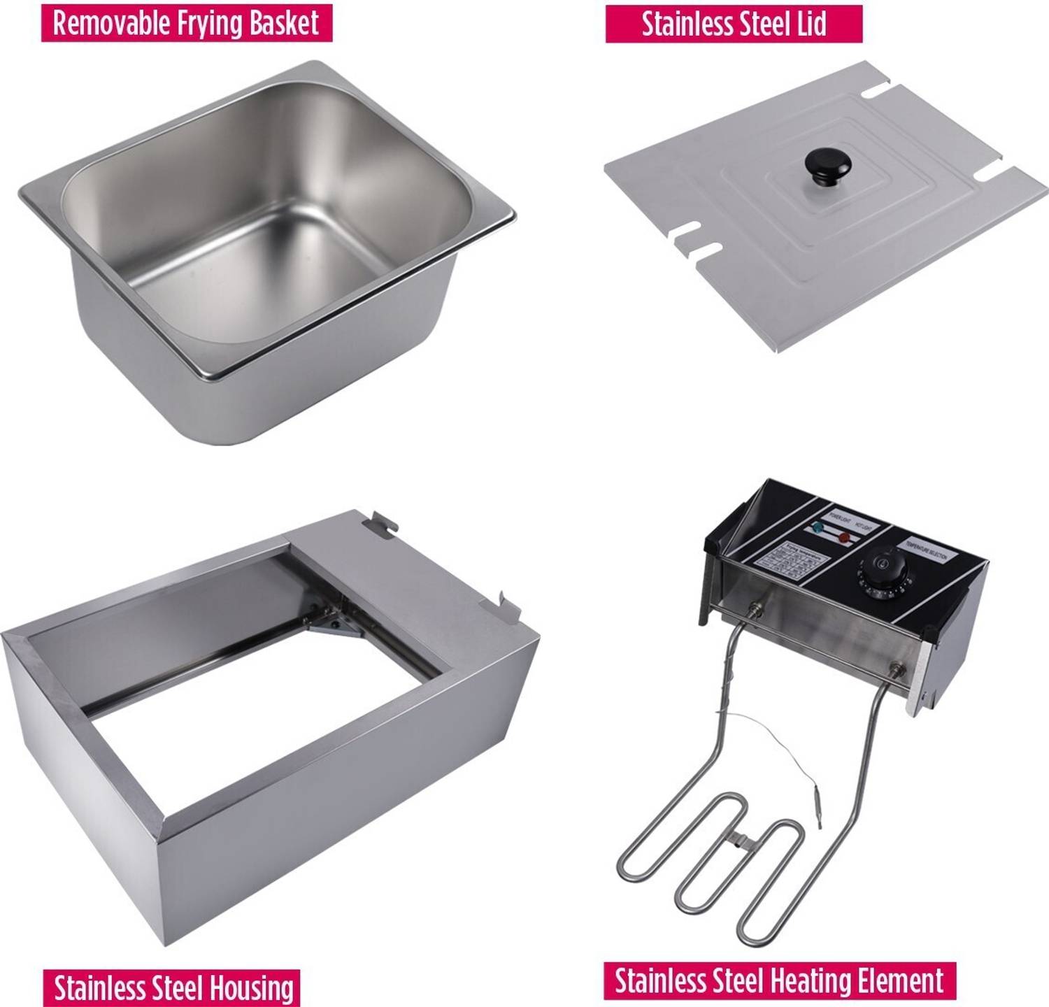 iBELL DF610M 6L Stainless Steel Deep Fryer - Image 5